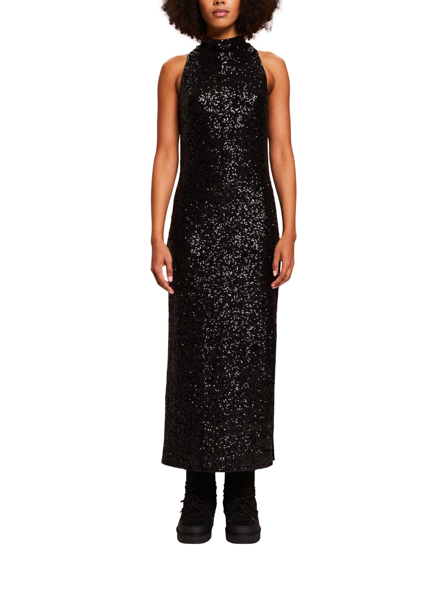 ESPRIT Women's 113EO1E324 Dress, 001/BLACK,