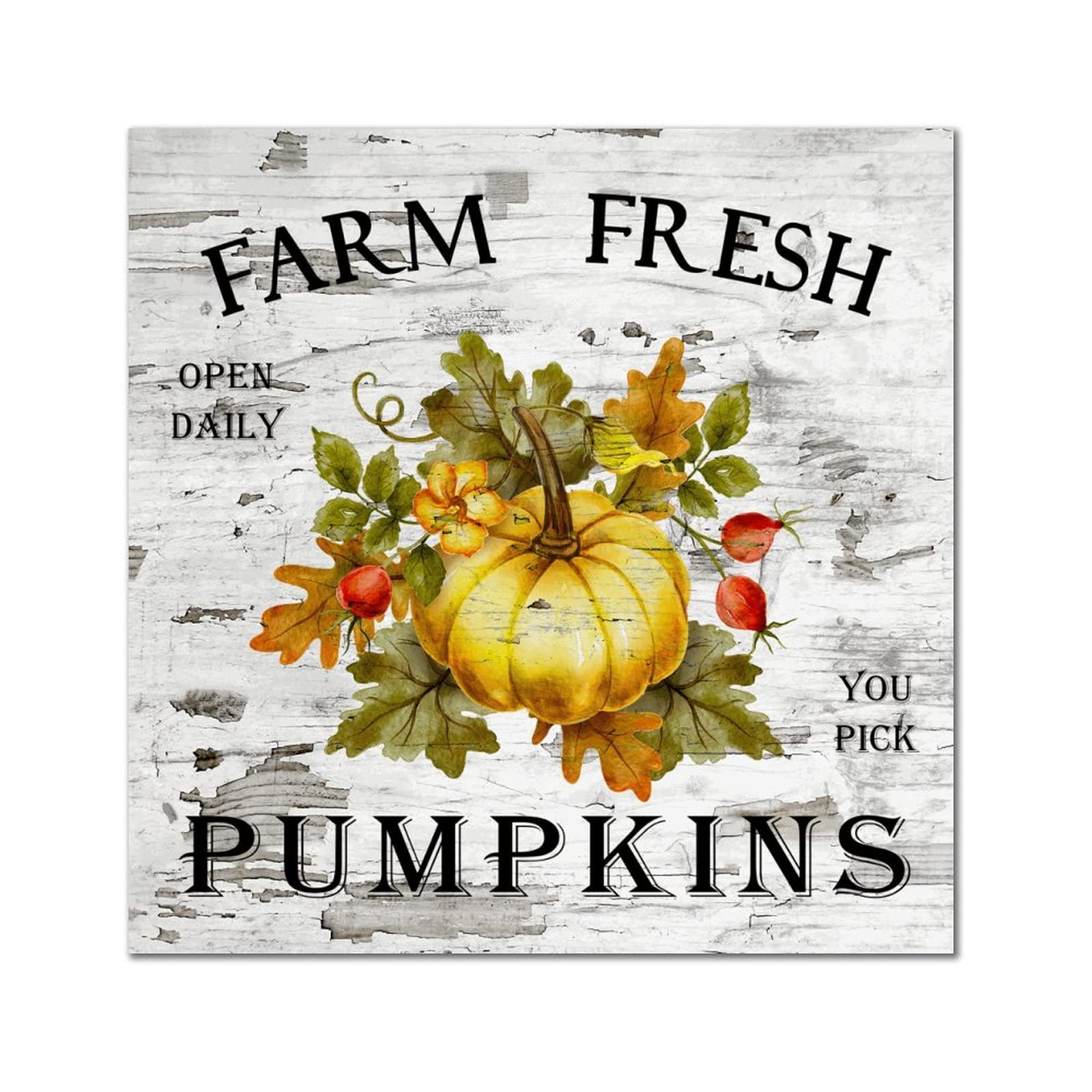 Panneau en bois citrouille déco automne pour embellir votre cuisine de ferme