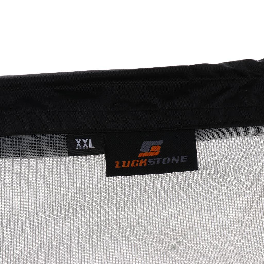 Sharplace (2 Packung) Ultra- Stuff Sack Aufbewahrungsbeutel Für Camping Mesh Bag Sport Netzbeutel - Schwarz, XXL