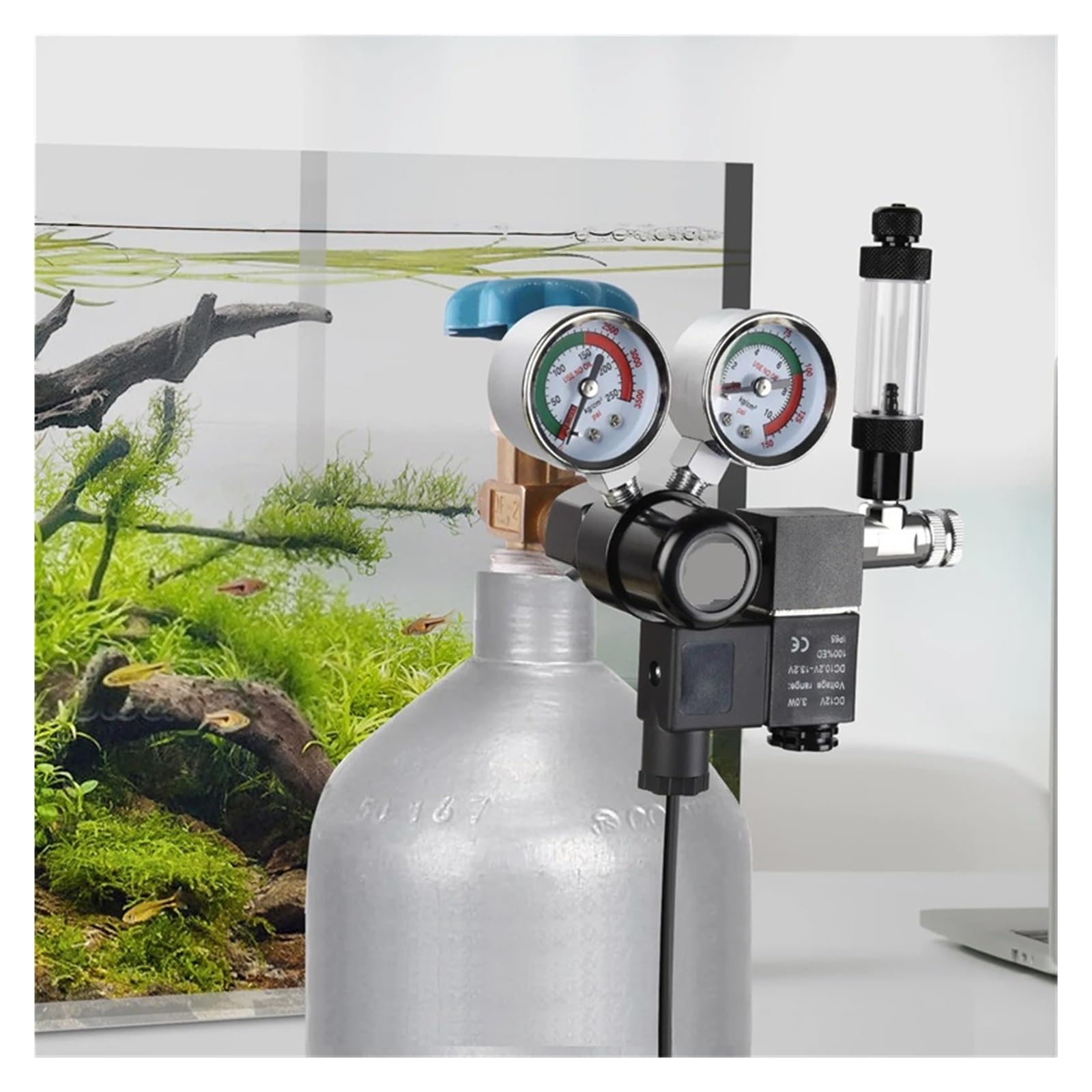 Single Stage Big Gauge Co2 Regulator Aquarium Accessories Fishbowl Cylinder Tank Bubble Counter Carbon Dioxide Reducer