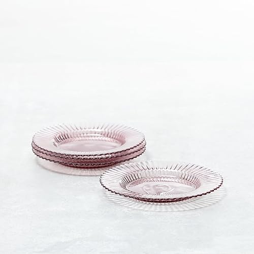 Miniatura 3 de Fortessa Archie Glass - Juego de vajilla de 12 piezas, servicio para 4, color rosa