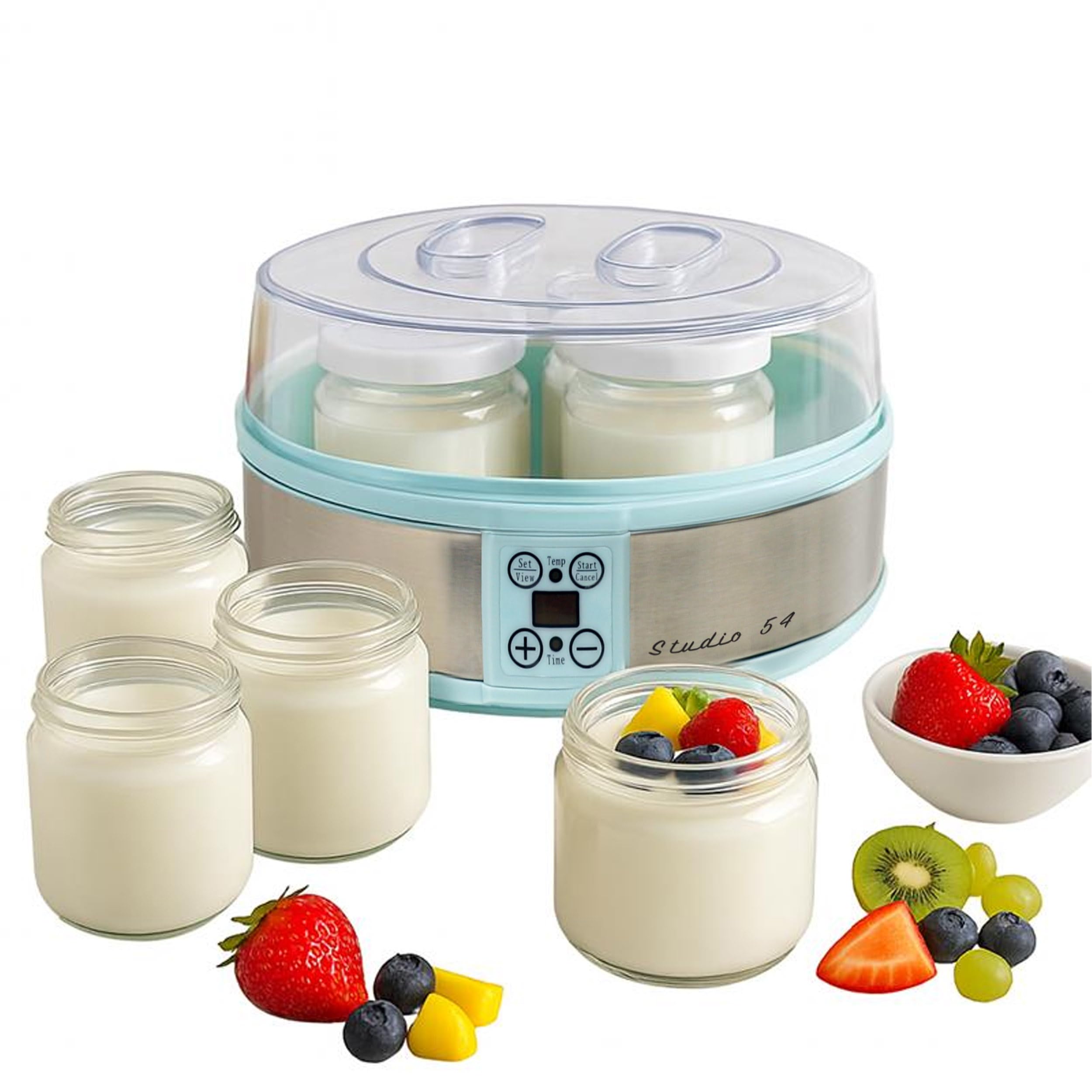 Amazon.com: Studio 54 Yogurt Maker Machine with 7 Reusable Glass