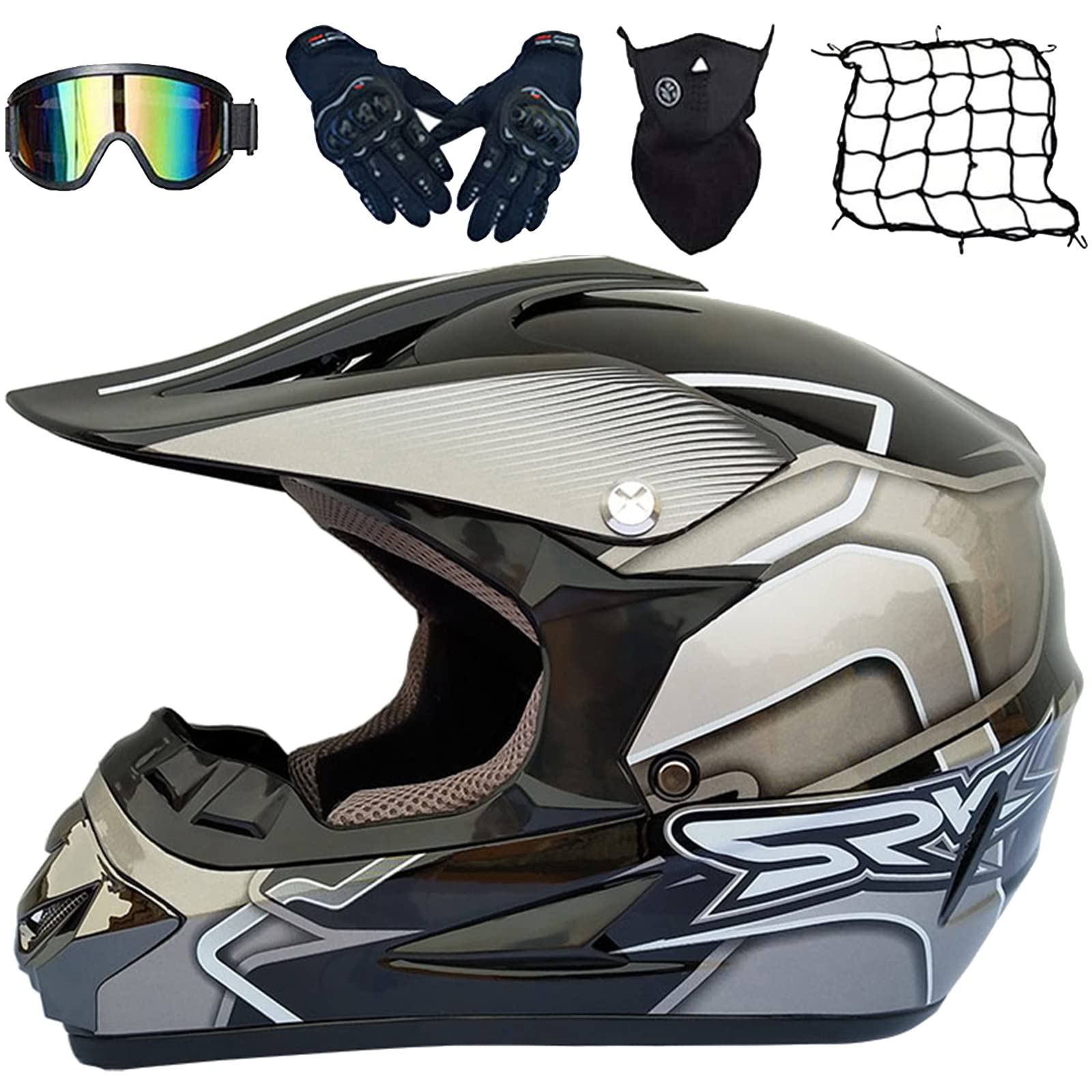 Casco Mtb Casco De Motocross Para Niños Certificado ECE, Incluye