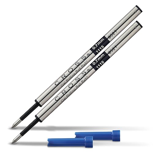 Recarga de bolígrafo de gel rollerball Cross Selectip - Azul - Paquete doble