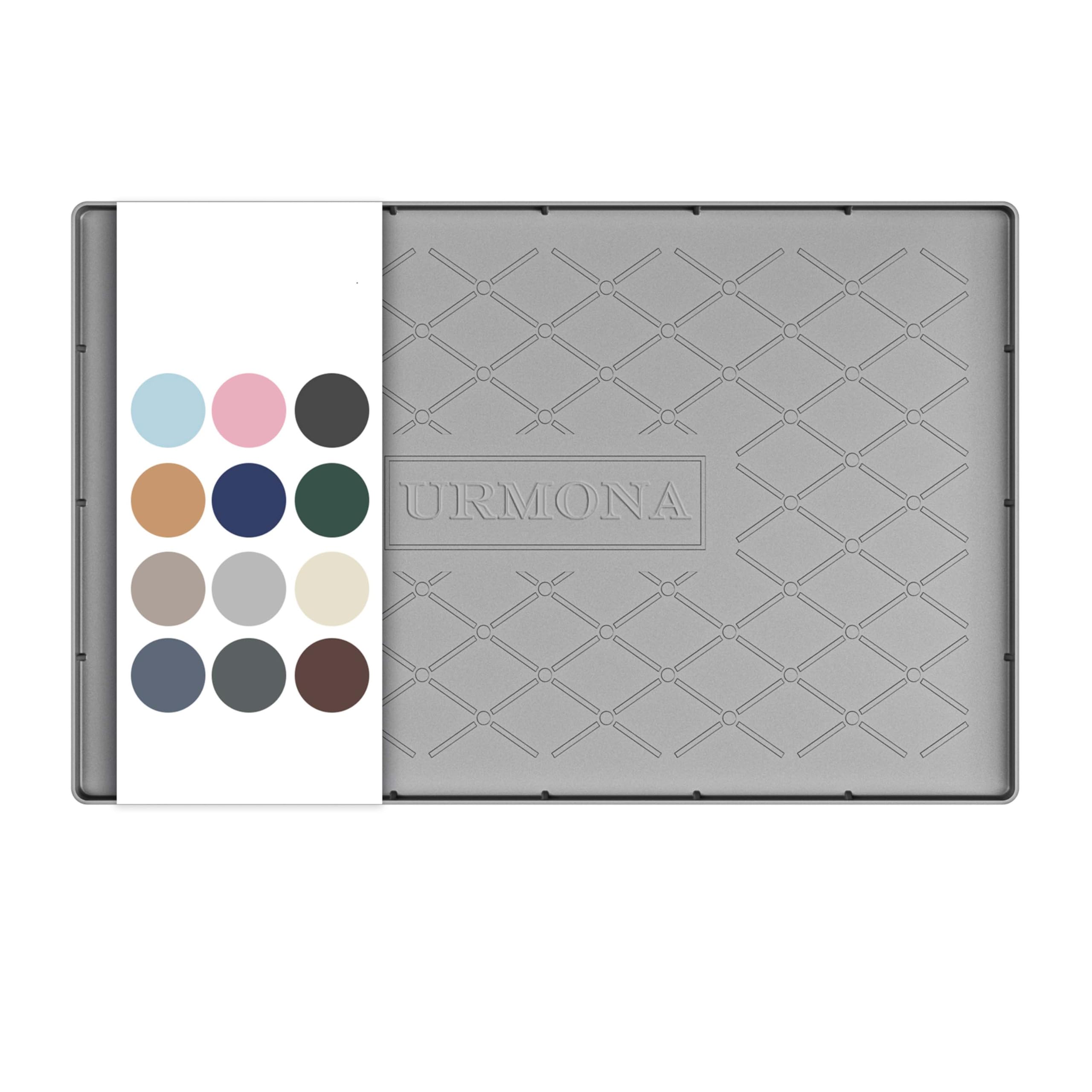 URMONA Under Sink Mat 35 x 55 cm, Waterproof Silicone Cabinet Protector