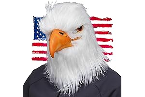 MOKRY PARTY White Eagle Head Mask (Eagle Mask)