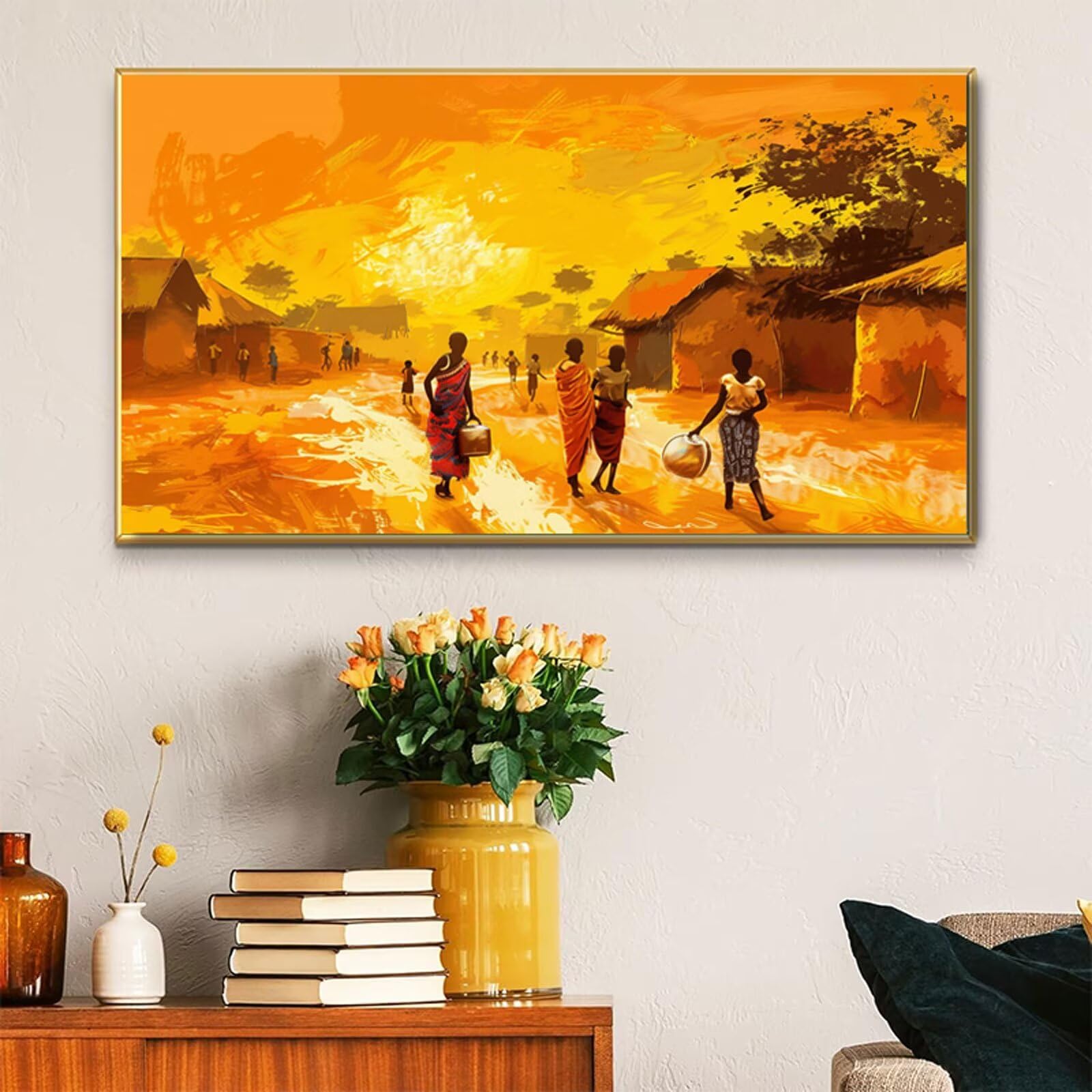Kompletny zestaw do malowania diamentowego 5D, lilia, 50 x 100 cm, obrazy