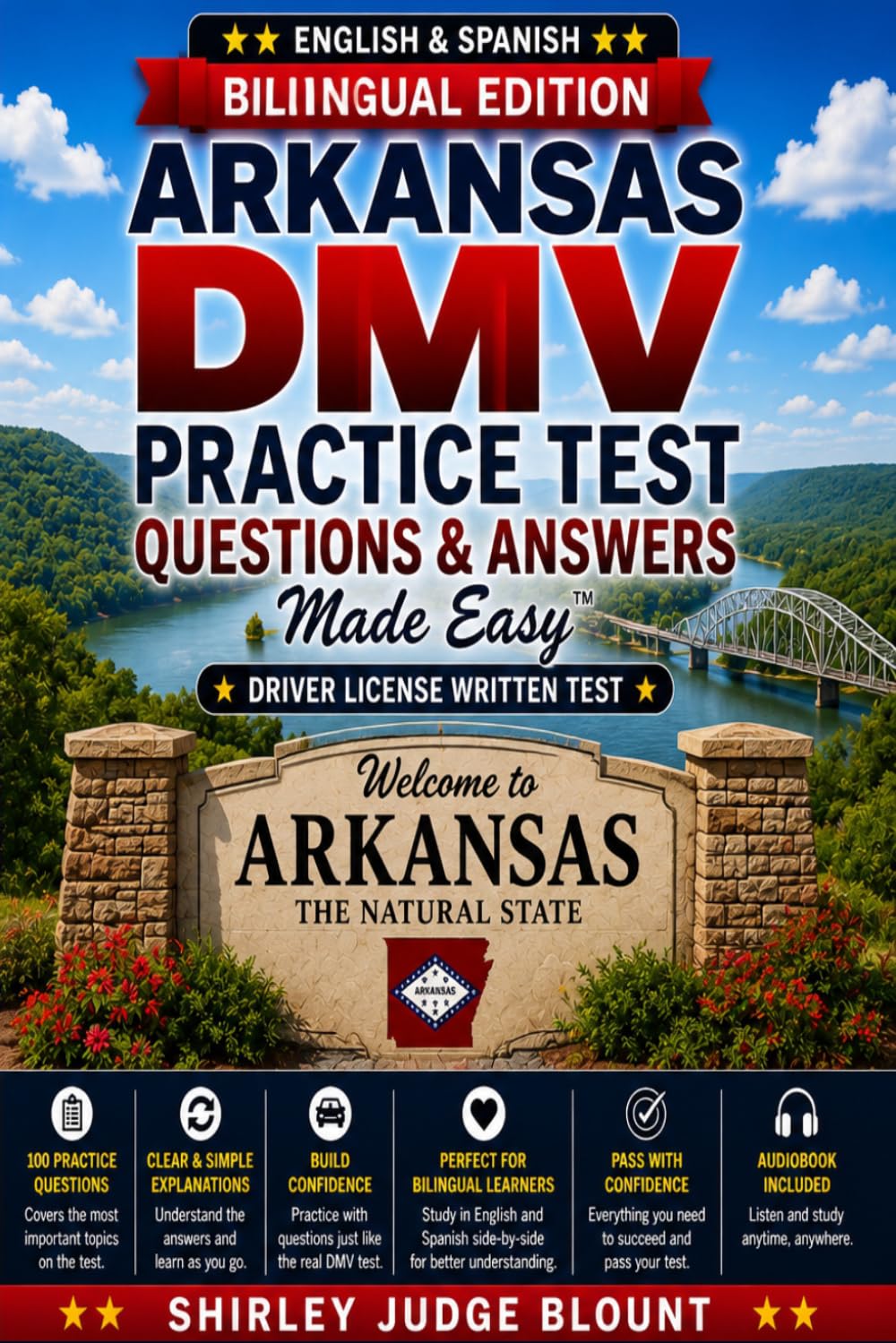 Arkansas DMV English Test Made Easy™: Driver’s License Written Test Study Guide with Practice Questions | English & Spanish Edition