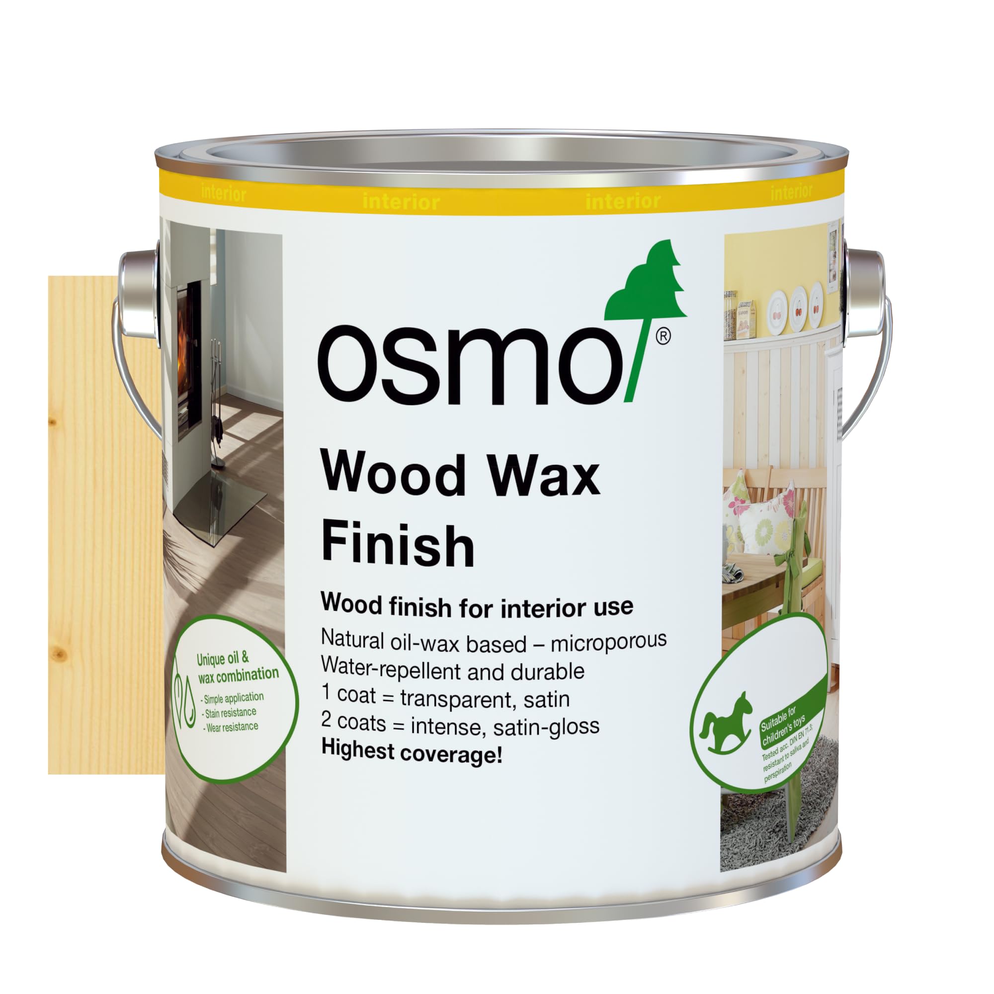 Osmo Wood Wax Finish 3101 Clear2.5L from B&Q