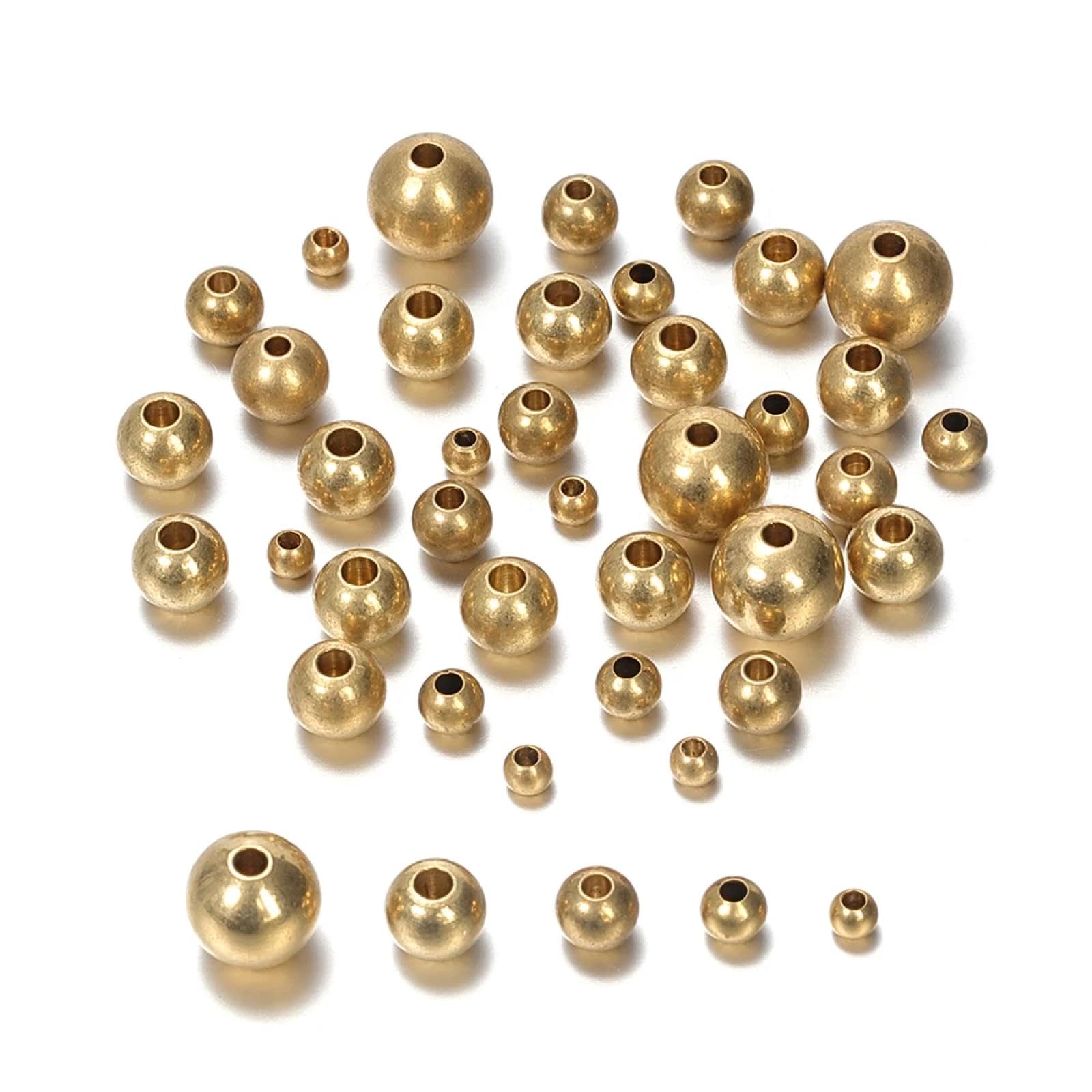 Perles rondes d'espacement en laiton pour sublimer vos ateliers créatifs et bijoux d'été