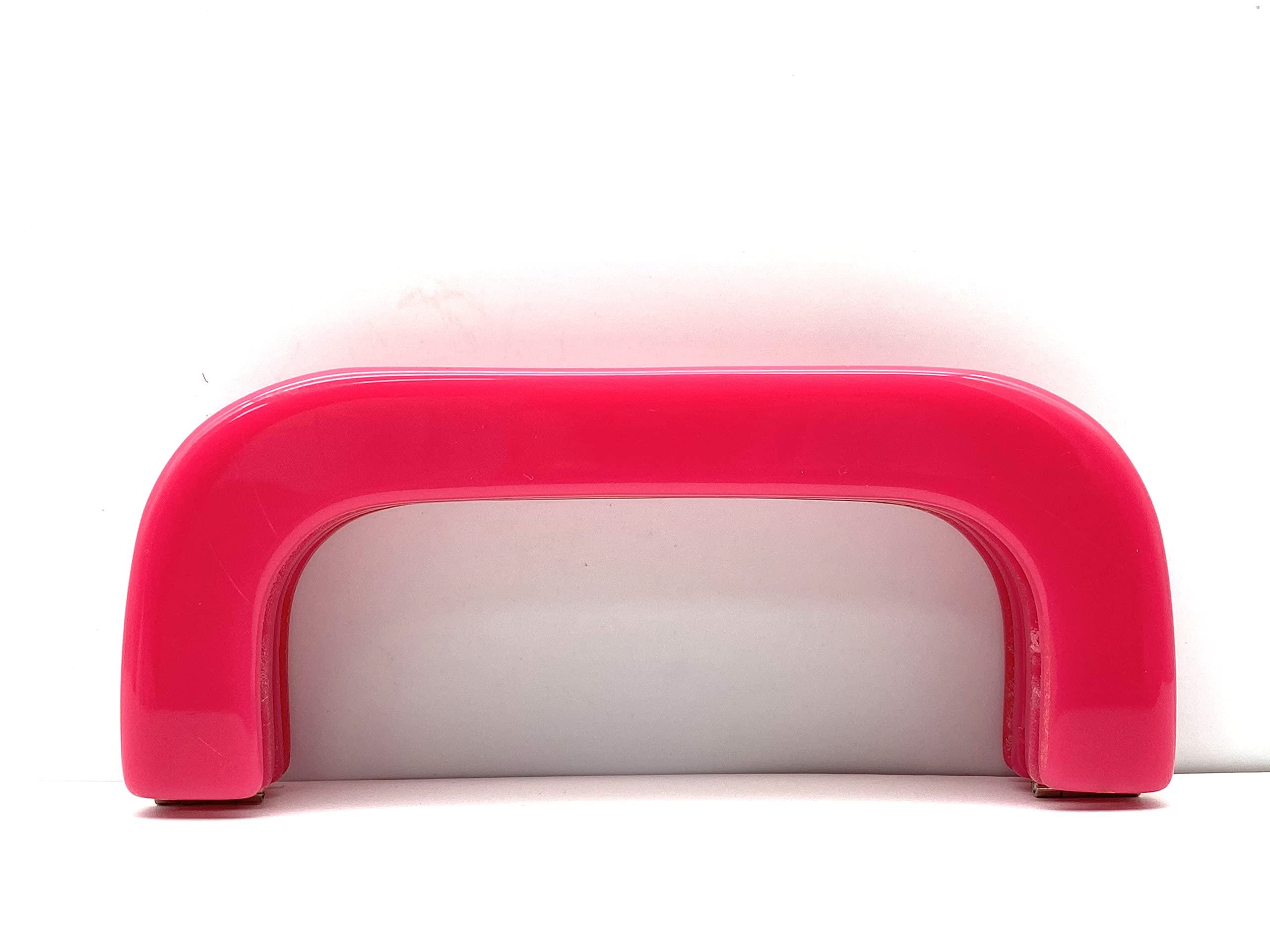 Colle en résine pour sac à main M122 rose vif de 12,7x5,1 cm