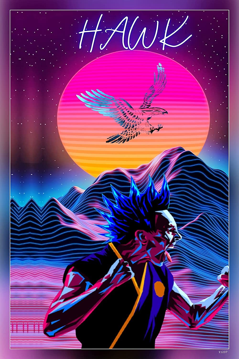 RAINFIRE CREATION! Cobra Kai Hawk Poster - 170 GSM 12x18 Unframed Multicolor Perfect for Your Wall RCA 2795