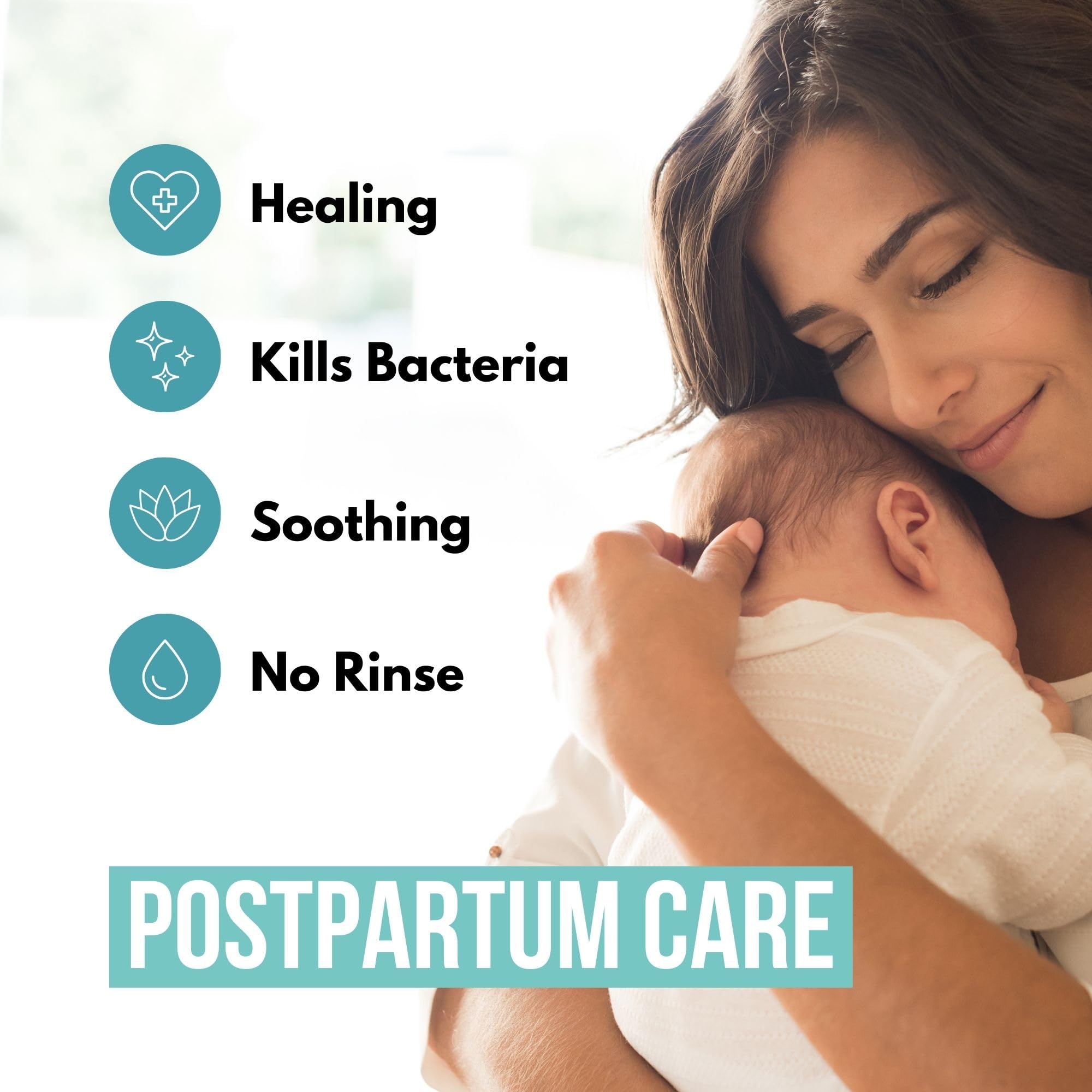 Noveha Perineal Spray & Cleanser | No-Rinse Formula for Daily Hygiene & Odor Control | Gentle Care for Postpartum, Seniors & Sensitive Areas | 8oz