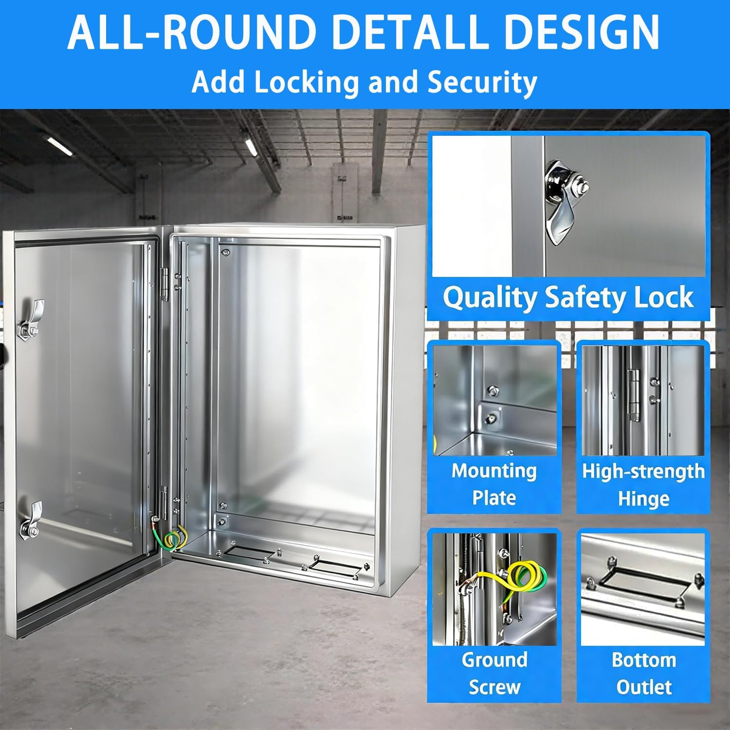 SAFEYongchen 電気エンクロージャー 24x24x12