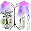 LED Grow Lights for Indoor Plants, Full Spectrum Plant Light with Stand (Adjustable Tripod 15-60inch for Floor Plants, Red/Bl