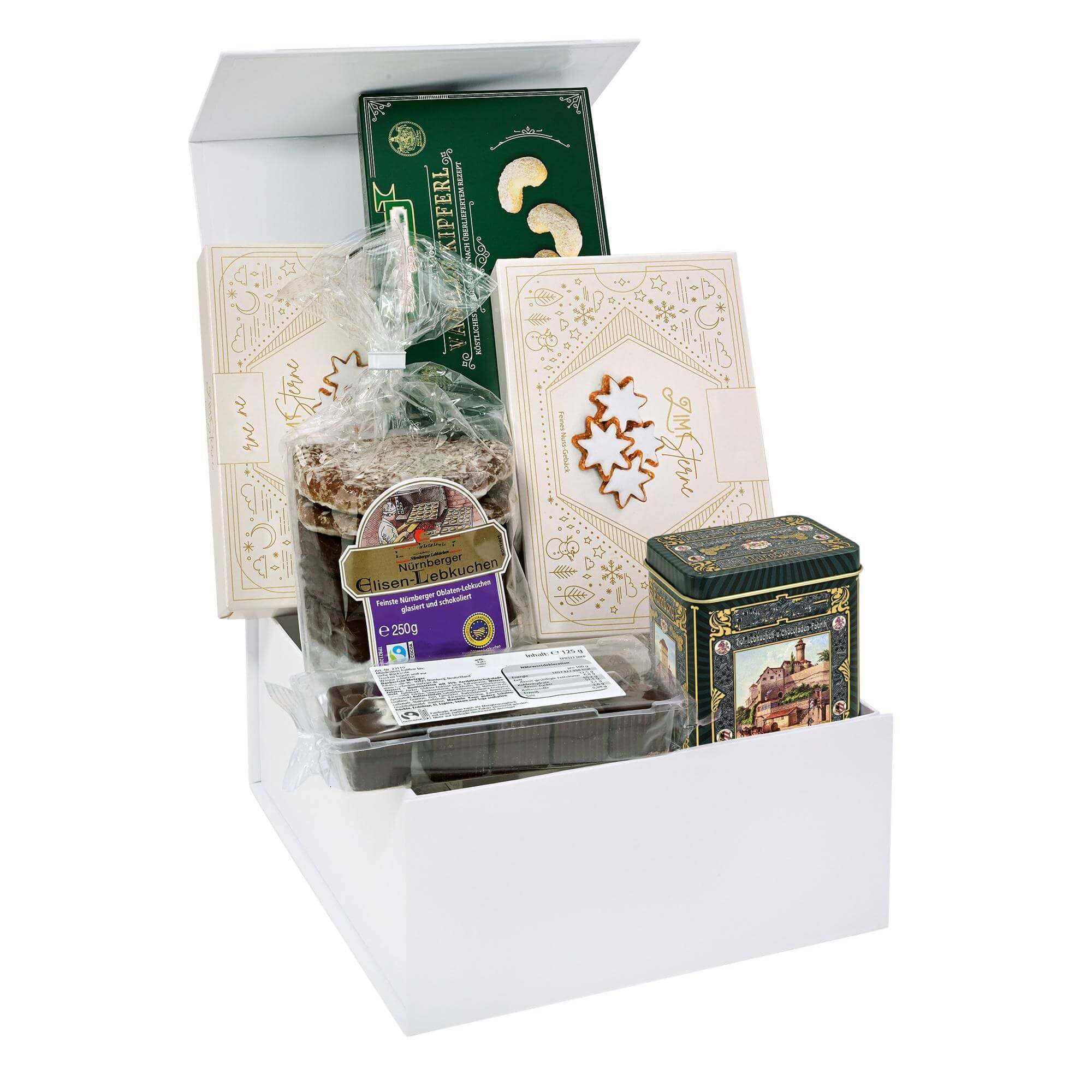 Geschenkbox mit Lebkuchen, Magnetverschluss, ca. 825 g, Weihnachten