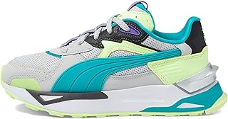PUMA Mirage Sport Asphalt Spring Break (Big Kid) Flat Dark Gray/Deep Aqua/Fizzy Apple 4 Big Kid M