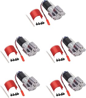 YOMAKAVI 5X 370 Brushed Motor + Cooling Body Gear Set with Gears for C14 C24 B14 B24 B16 B36 6X6 Improved Parts