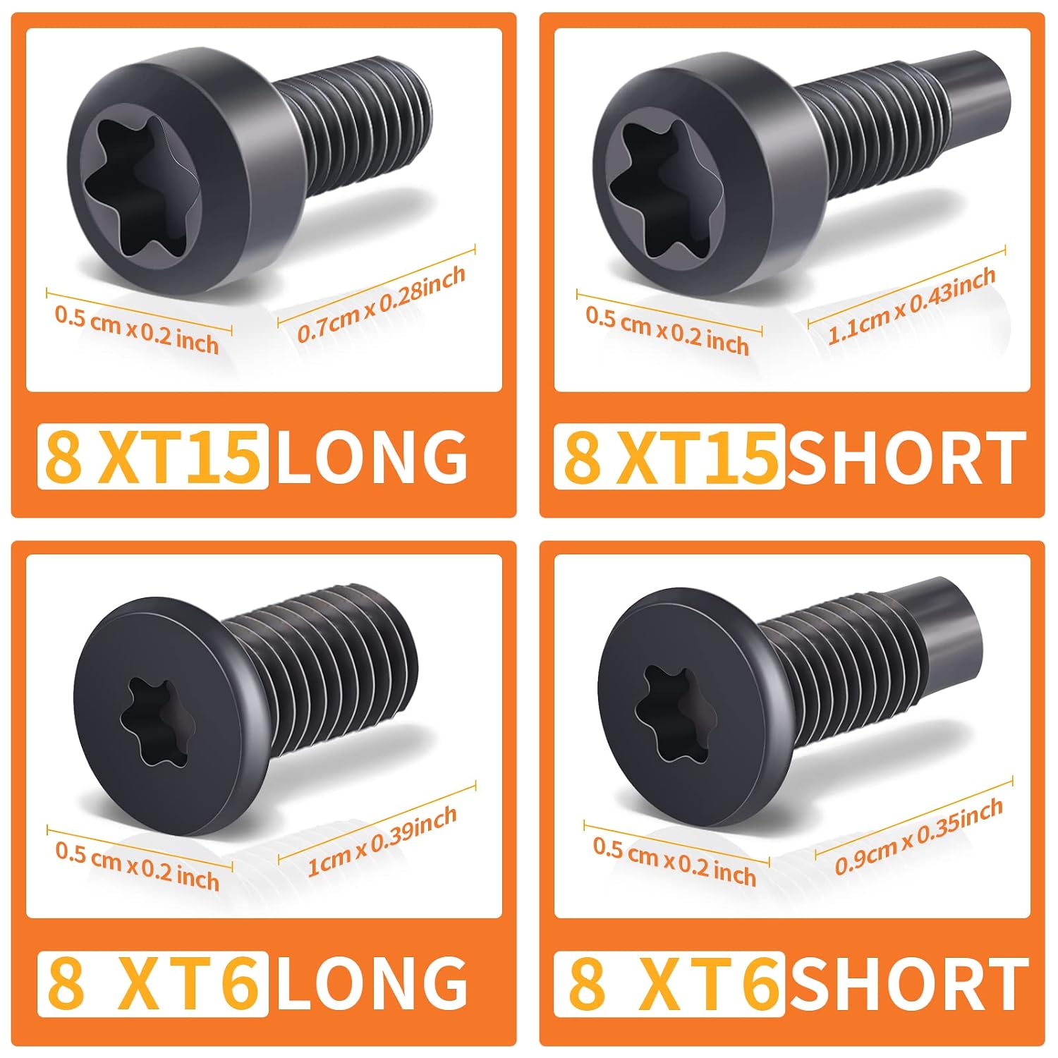 32 Pieces Ring Doorbell Screws Replacement Black Video Ring Doorbell Security Screw Accessories Compatible with Video Doorbell, Video Doorbell 2 and Pro