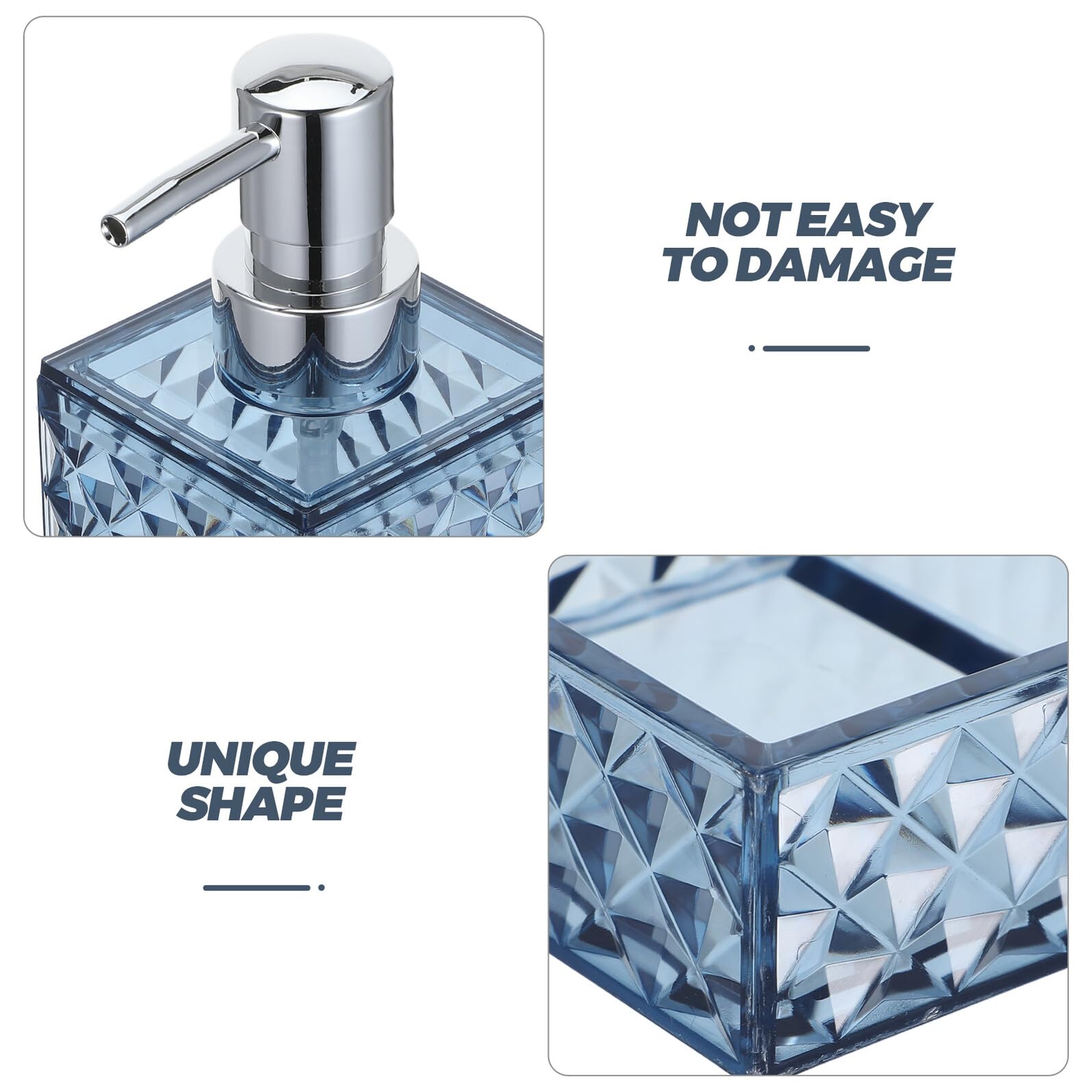 Gatuida Set Accessori da Bagno in Ps con Portasapone e Portaspazzolino, Tazza per Collutorio e Organizer, Stile Bohémien, Moderno e Classico per Decorazione Bagno