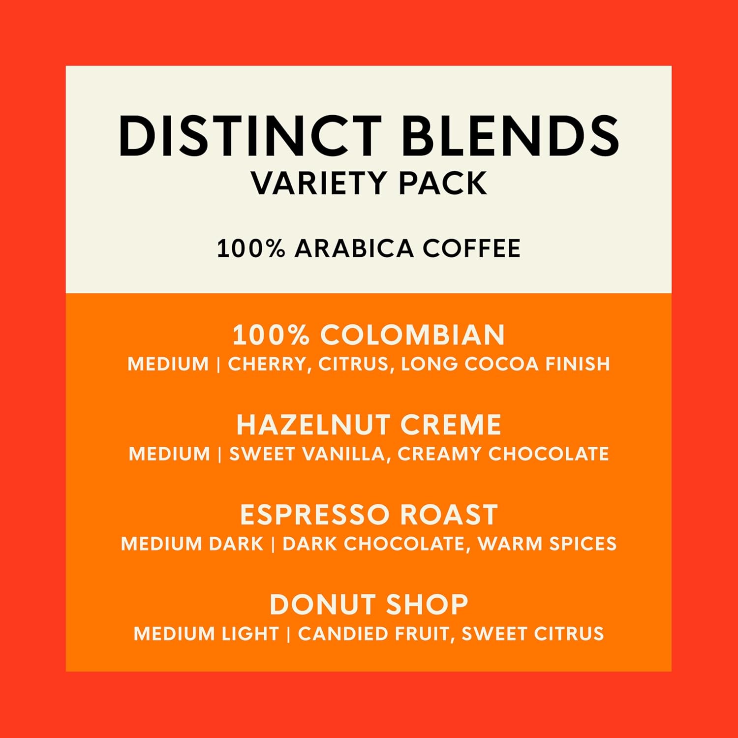 San Francisco Bay K-Cup Coffee Pods Distinct Assortment Variety Pack (80 ct), Includes 100% Colombian, Espresso Roast, Donut Shop, & Hazelnut Crème, Commercially Compostable Single-Serve Coffee Pods
