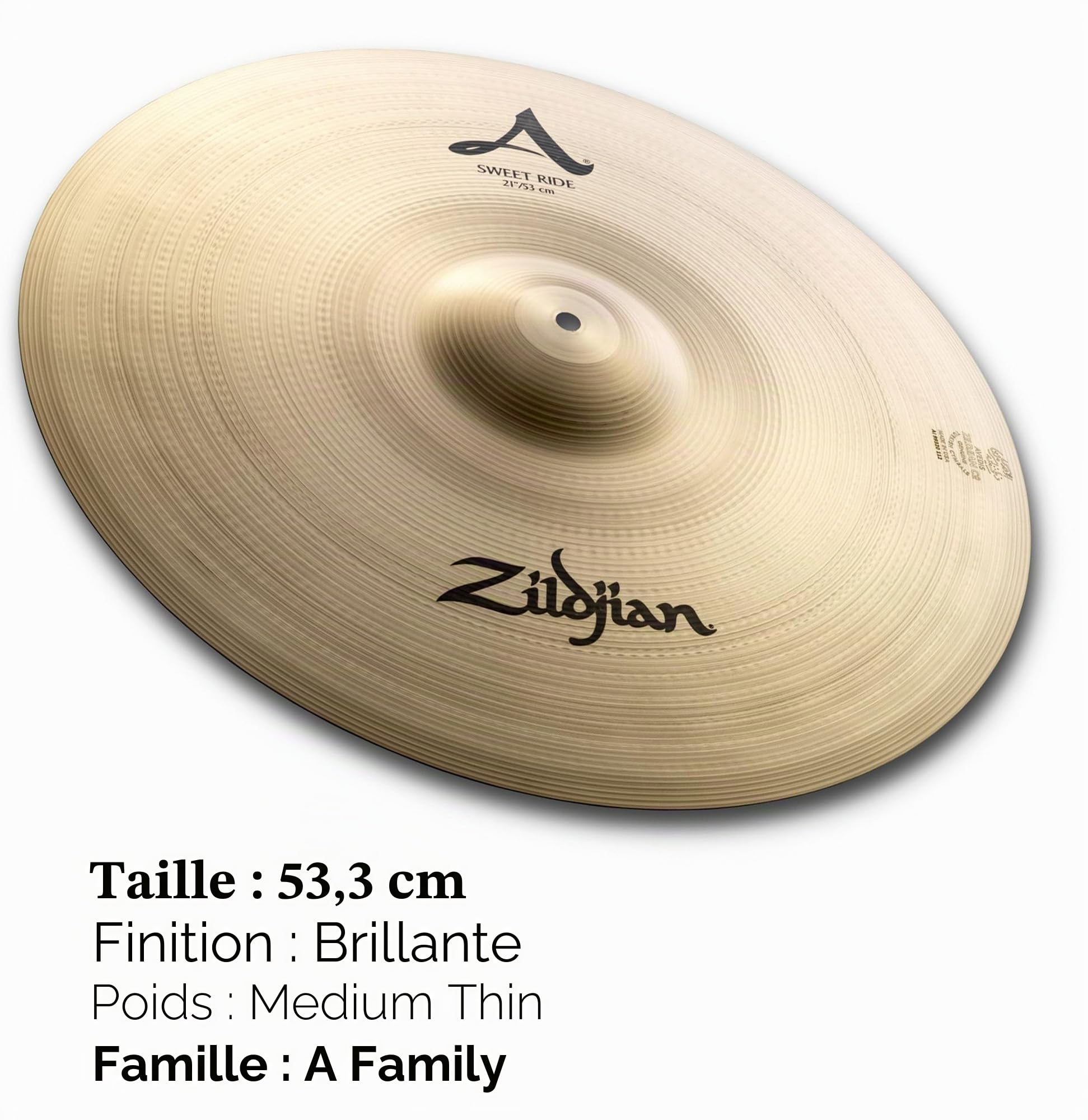 Zildjian A Zildjian Series - 21" Sweet Ride Cymbal
