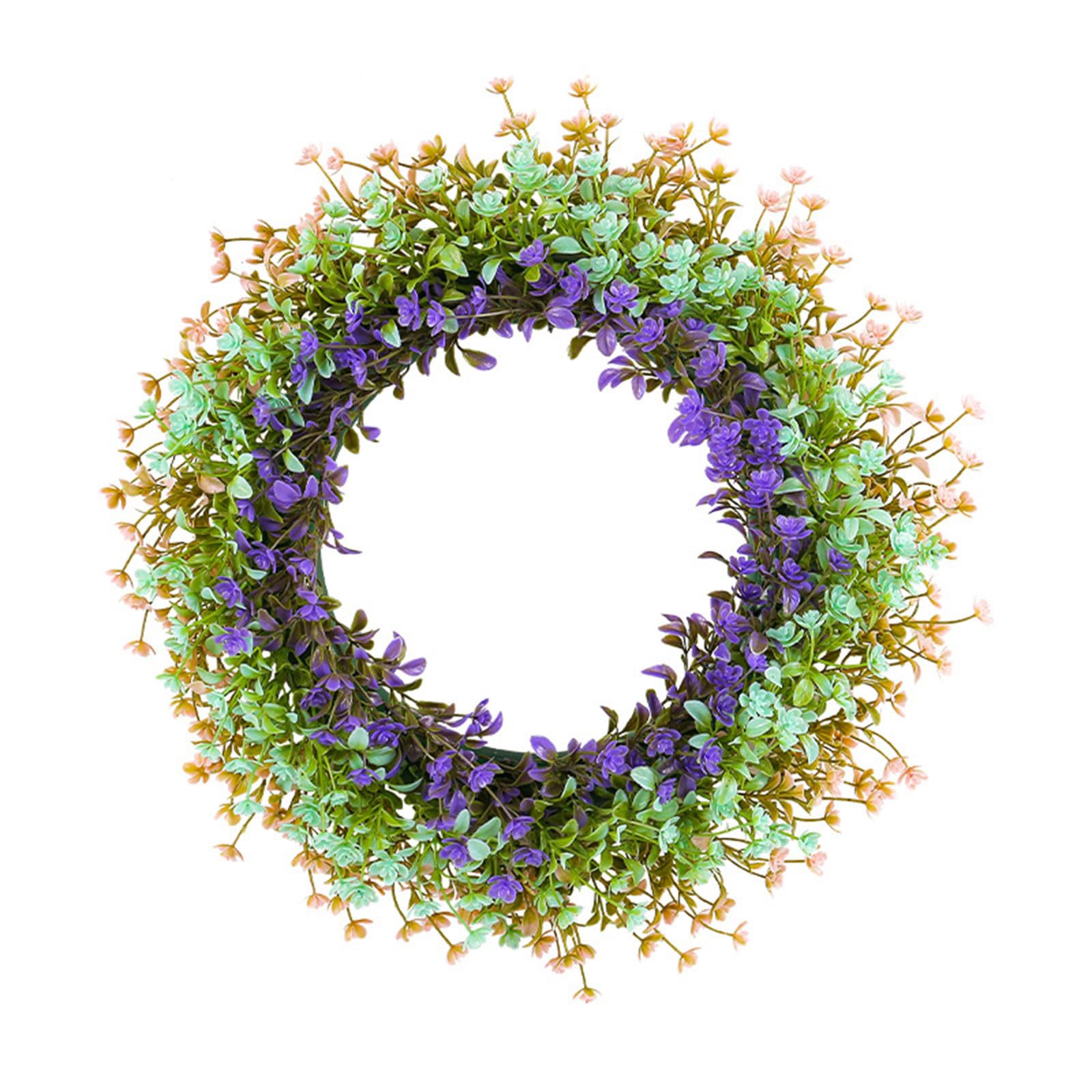 Hanging Artificial Wreath Pendant Easter Gifts Easter Door Sign Artificial Wreath Ornaments Spring Sign Wreaths for Home Decor Indoor