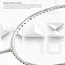 Li-Ning G-Force Superlite Max 10 Carbon Fibre Badminton Racket with Free Full Cover(80 Grams, 28 Lbs) (White/Gold/Black) gallery image