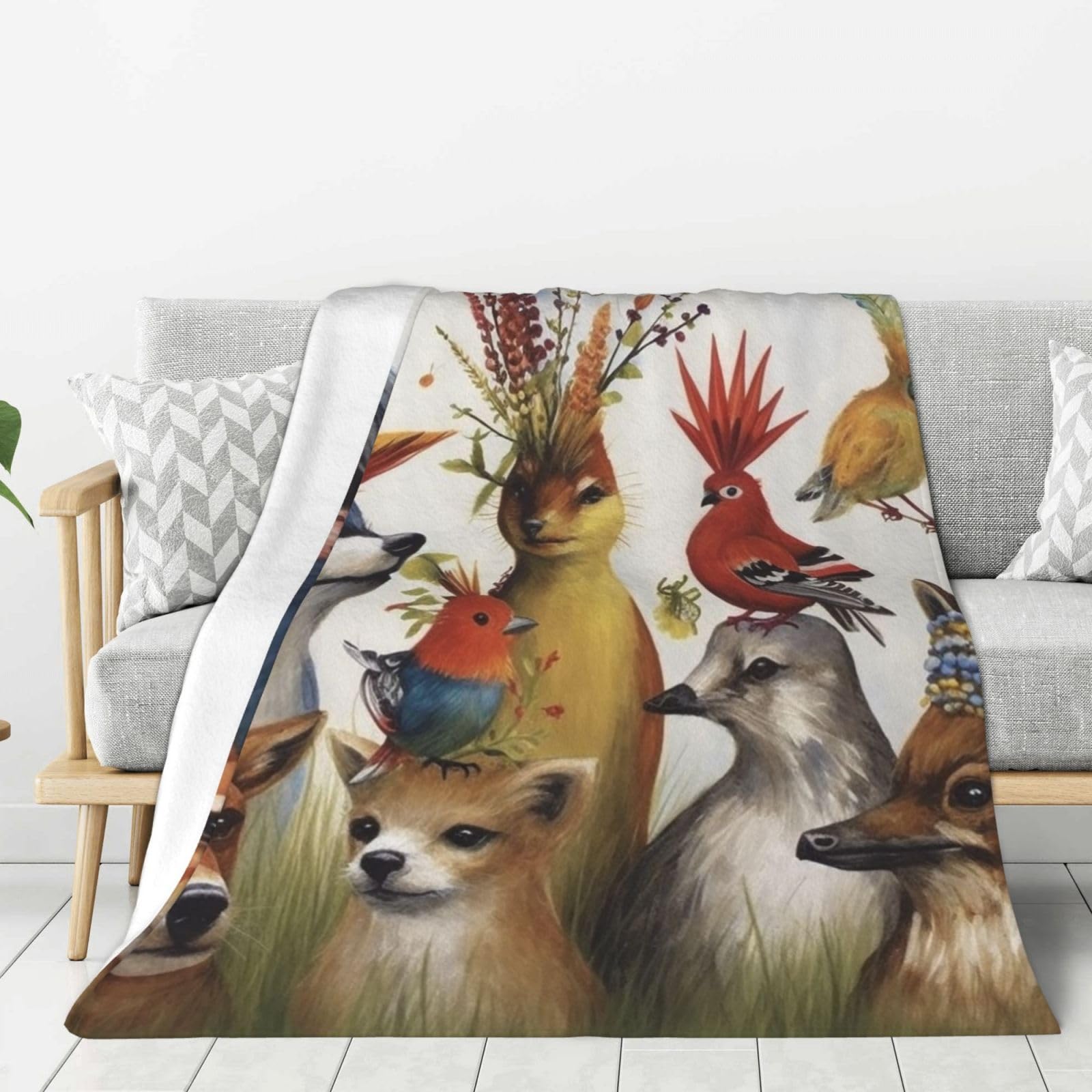 Couverture polaire légère flanelle pour lit canapé voyage 127x101
