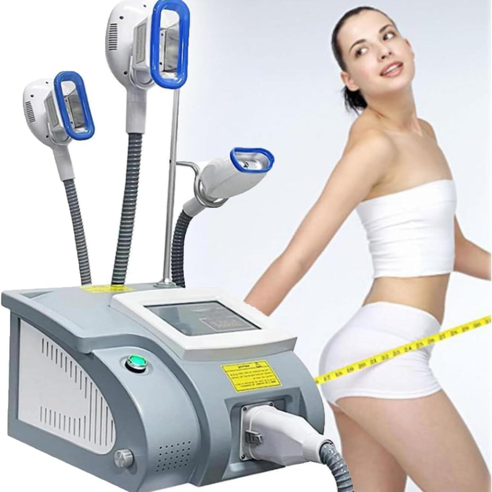 LJCSSD Cryolipolysis Slimming Machine Cryolipolysis Fat Freezing Machine Freeze Slimming Machine Cryolipolysis Fat Lipolysis Instrument Frozens Burst Fat Slimming Instrument with 3 Handles