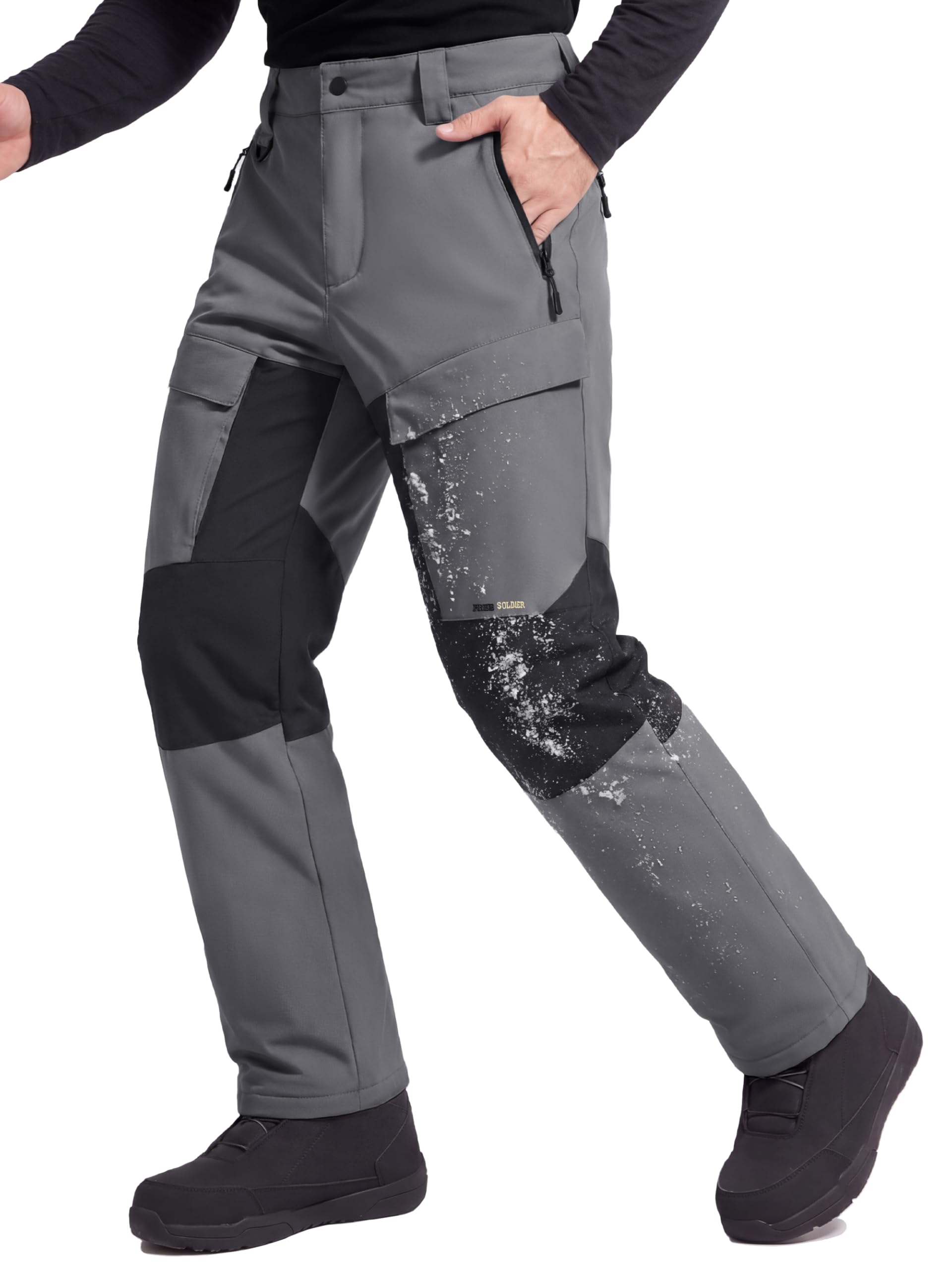 FREE SOLDIER Mens Snow Pants