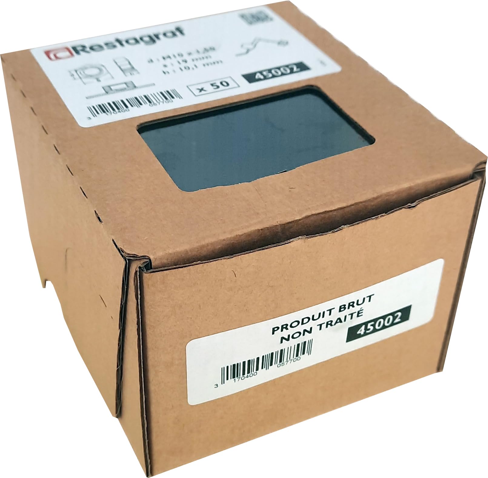 Restagraf - Écrou à Souder M10 - Acier Classe 8 - Fixation Permanente sur Châssis, Tôle ou Support - Idéal pour Applications Automobiles et Industrielles - Réf. 45002 - Boîte de 50