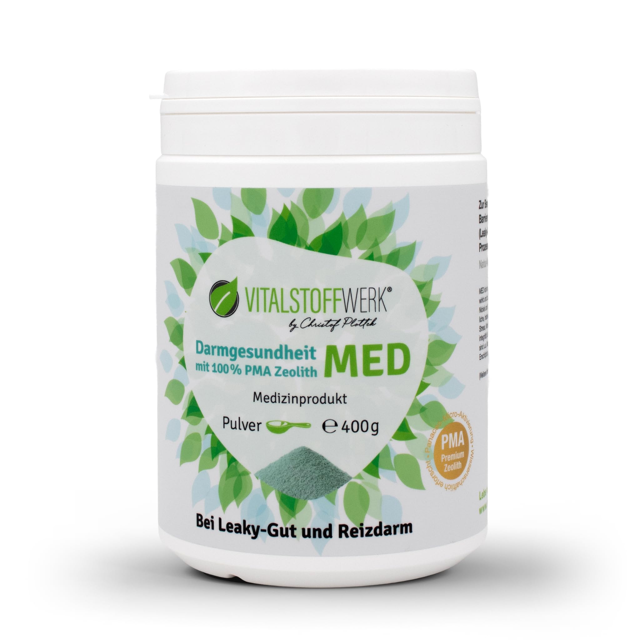MED Zeolith – PMA-aktiviert für Darmgesundheit & Mikrobiom – Schadstoffbindung & Entgiftung – Vegan, ohne Zusatzstoffe – zertifiziertes Medizinprodukt