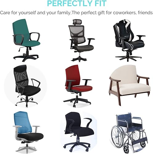 Miniatura 7 de EcoLifeDay - Reposabrazos ergonómicos para silla de oficina, alivio de presión, apoyabrazos con respaldo de espuma de memoria, juego de 2 piezas