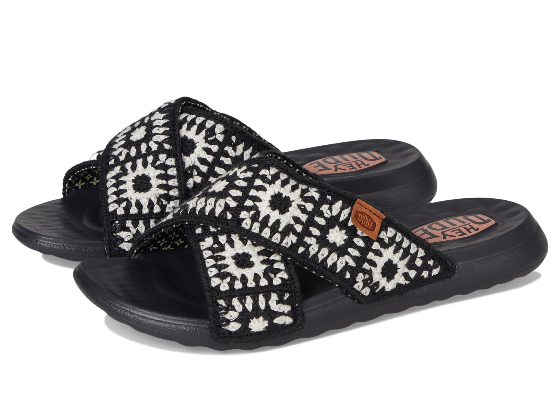 HEYDUDE Christi Slide Cottage Crochet MocassinoDonna
