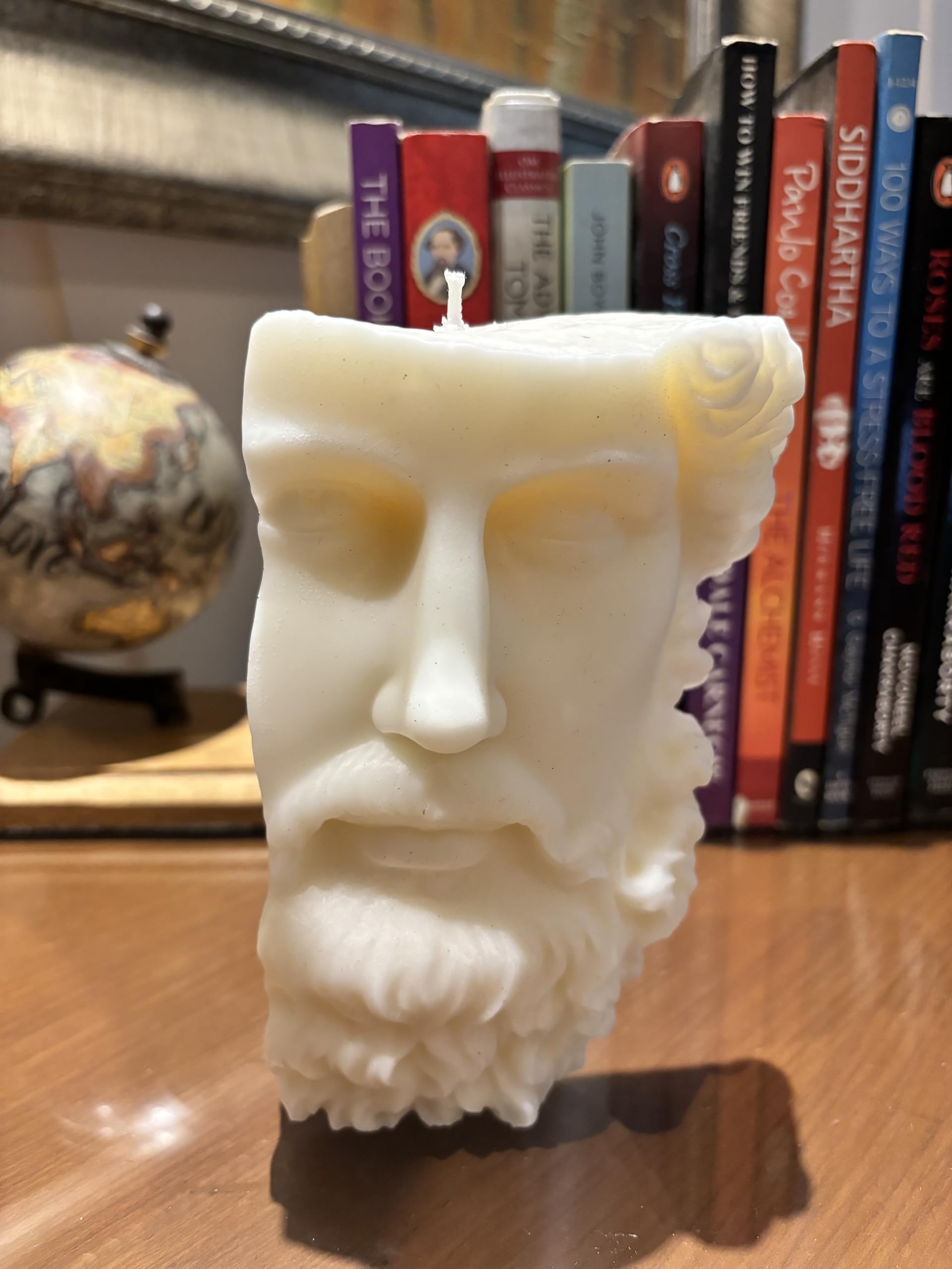 Bumbleberry Beautiful Adonis Greek Sculpture Scented Candle | Greek Sculpture Decorative Candle | 100% Soy Wax | Set of 1 | Home Decor | Sculpture Candle | Gifting | Home Decor | 240 G (Ocean Breeze)