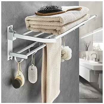 ☆耐腐食ダブルタオルラック 2層 マットブラック ステンレス 2層 マットブラック ステンレス 耐腐食ダブルタオルラック