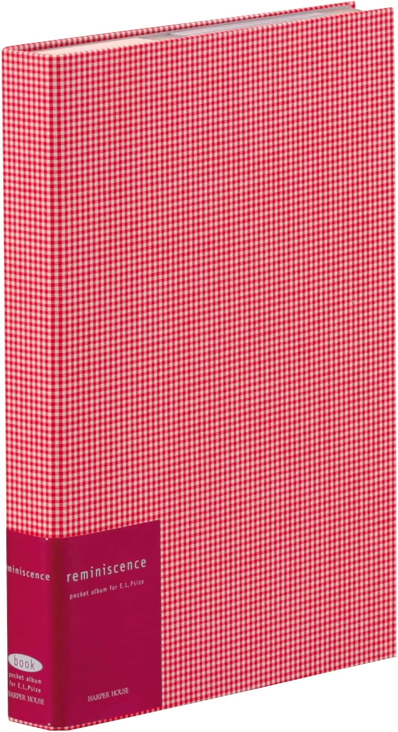 Sekisei XP-2202 Pocket Harperhouse Reminiscent Kakeru Album, Large Size, Holds 246 Sheets, Large, 201-300 Sheets, Cloth Red