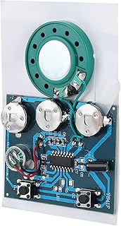 Versão 30s Gravação e Reprodução Módulo de Voz DIY 0,5 W Versão de Botão Chip pode Gravar Música Módulo de Voz com Fio Chip de Controle de Botão Duplo com Bateria de Botão (versão de Botão)