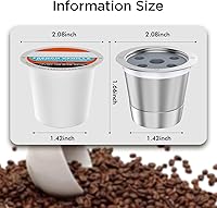 Vista 8 de Tazas K reutilizables para Ke K Supreme Tazas K recargables para Ke K Supreme Plus para cafetera (nuevo paquete de 1)