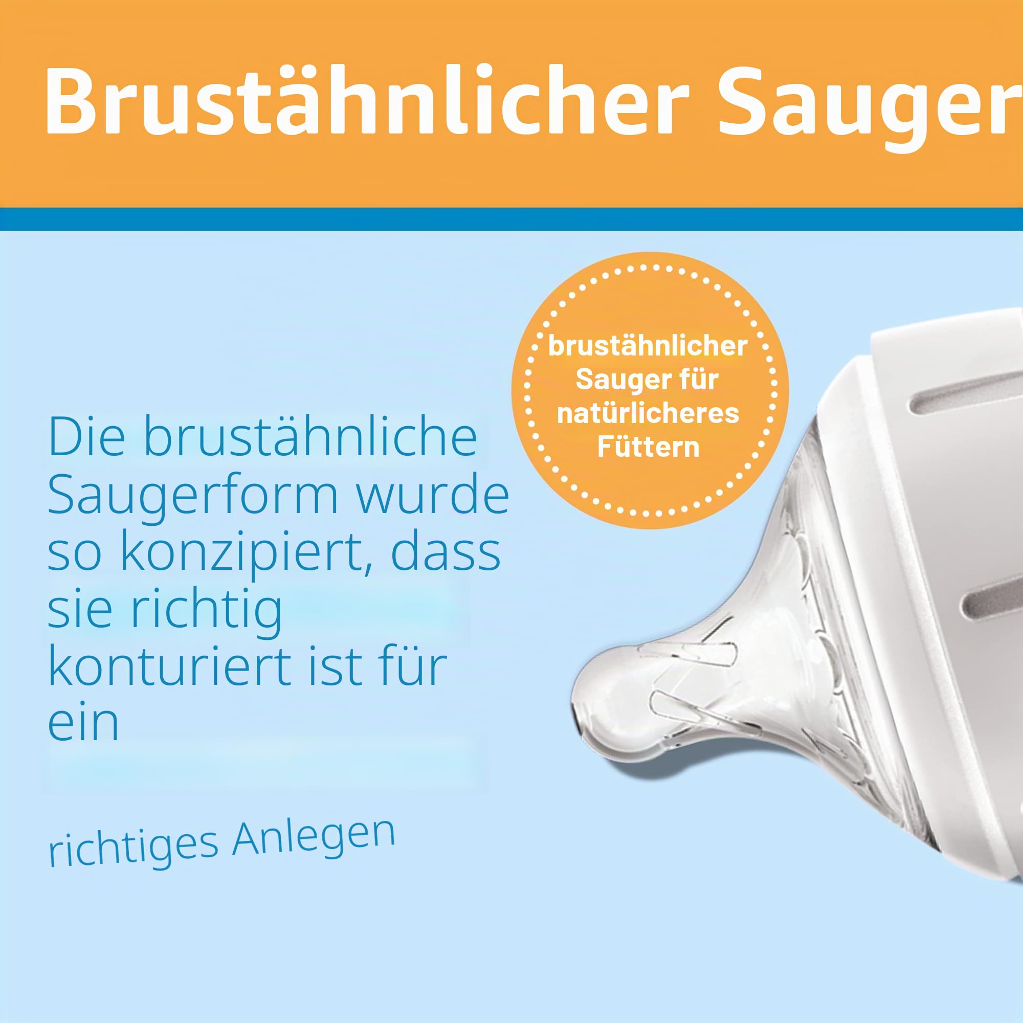 Dr. Brown's Natural Flow Anti-Colic Options+ Weithals-Babyflasche aus Glas, 9 oz/270 ml, mit langsamem Sauger der Stufe 1, 2er-Pack (Verpackung kann variieren)