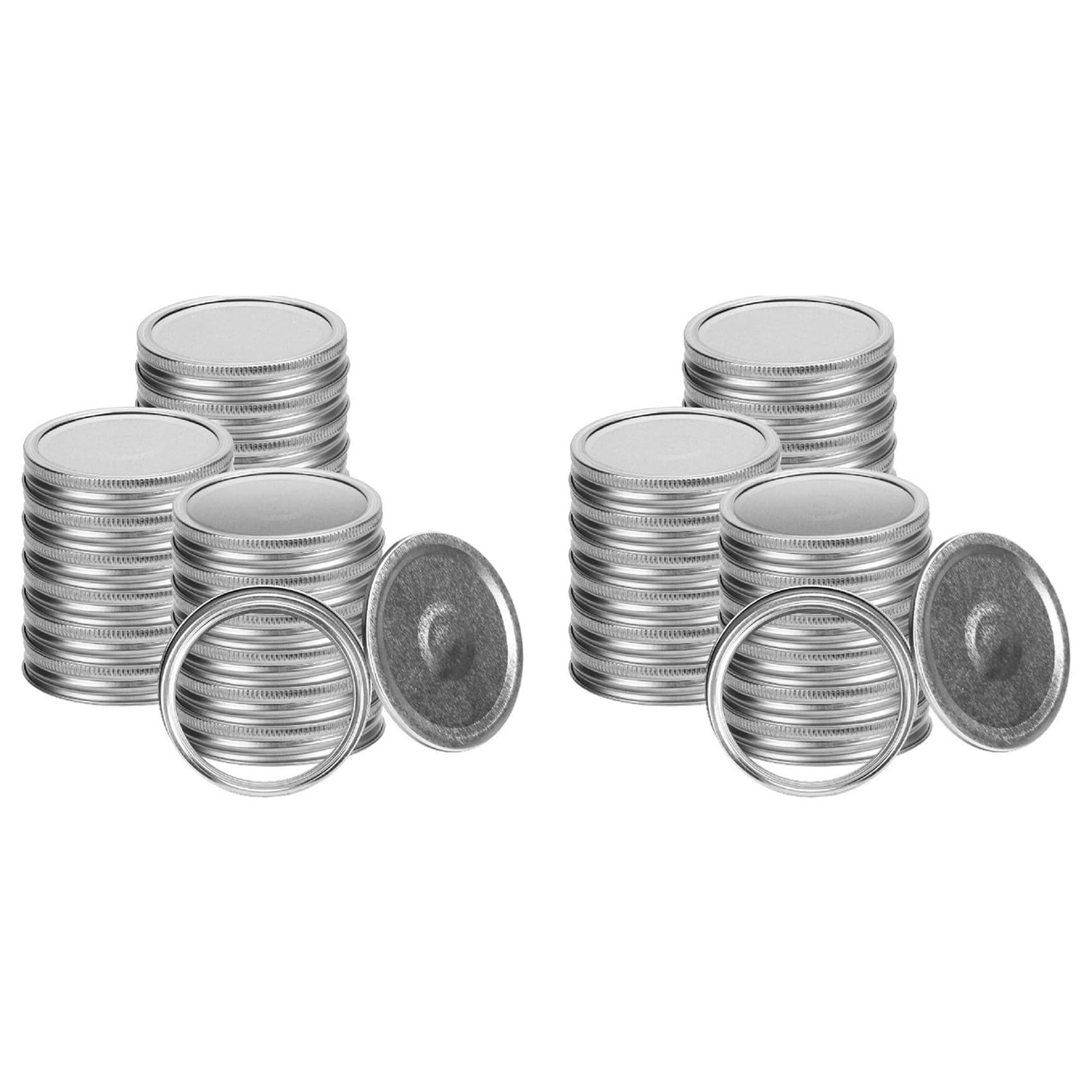 Hndhbfgrt 40X Jar Lids and Rings for Ball Canning Jars Wide Mouth, Split-Type Lids Leak Proof,Reusable Canning Jar Lids Caps