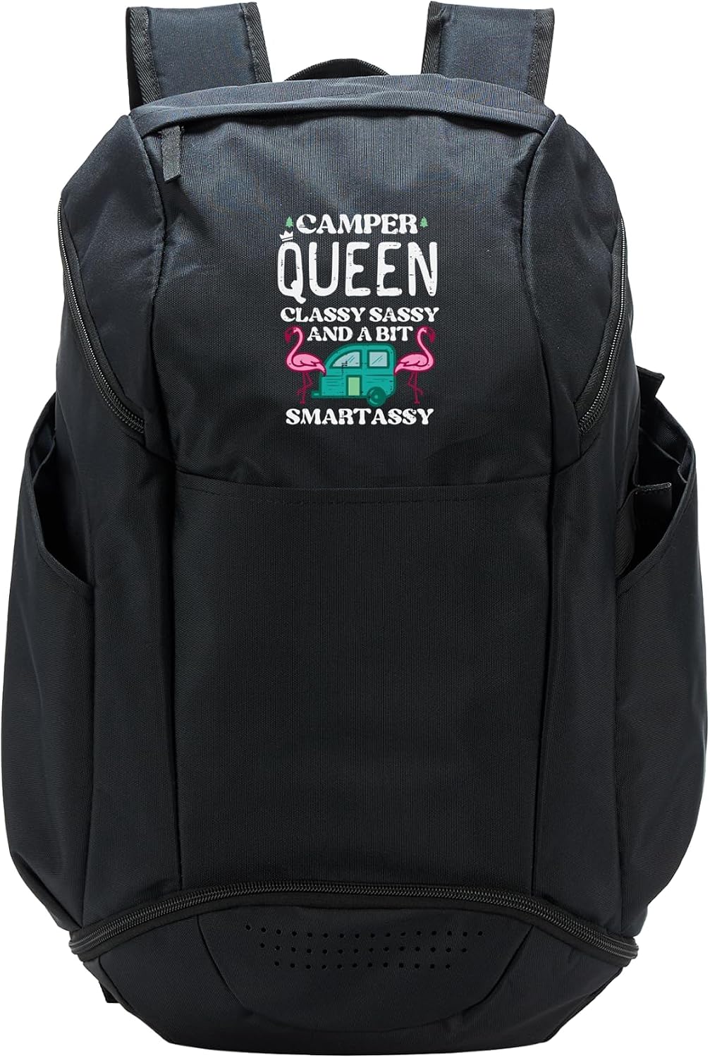 Camper Queen Classy Sassy Smart Camping RV Women Girls Teen Sport Backpack
