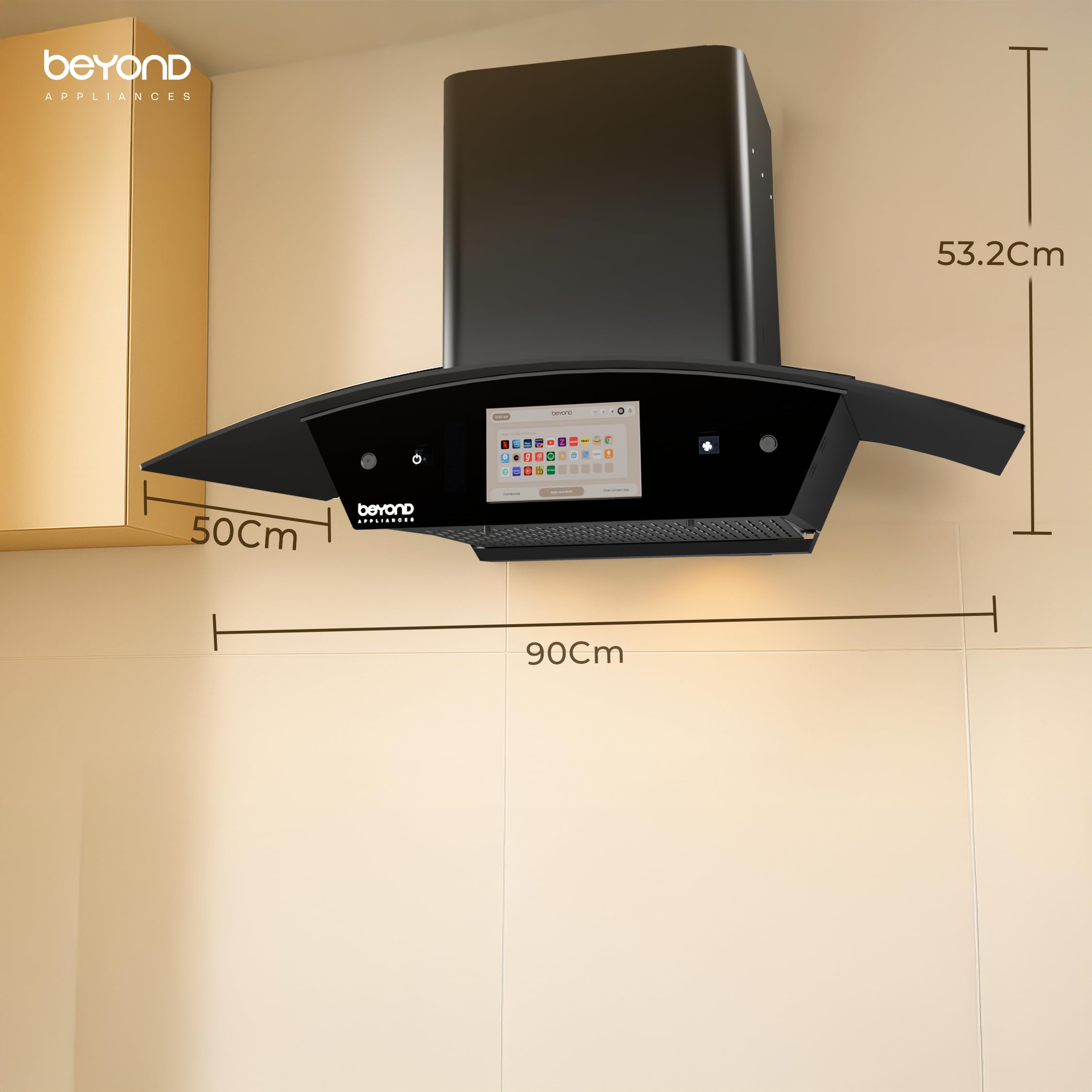 Beyond Appliances Asteria Chimney - 1800 CMH, Filterless -9