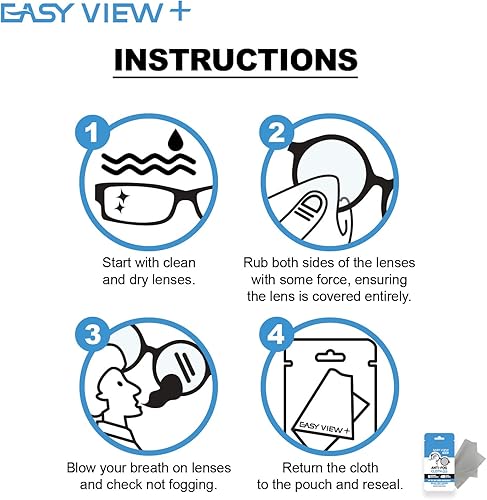 Miniatura 3 de EASY VIEW + Paño de microfibra antivaho - Para gafas gafas casco de motocicleta lente de cámara