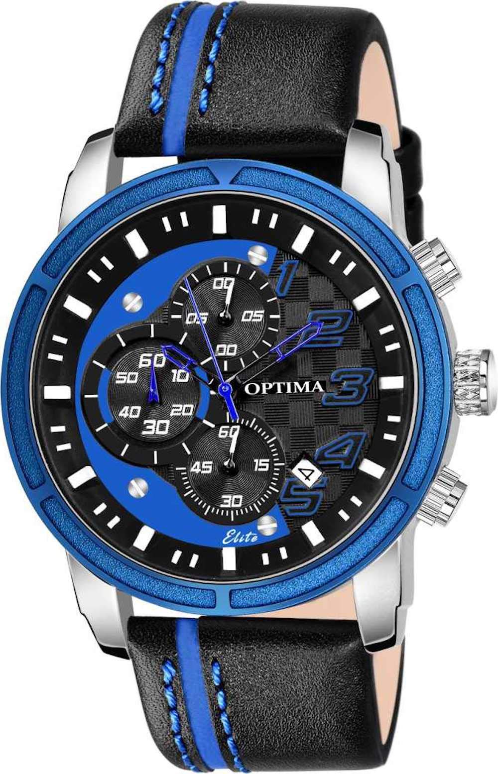OPTIMA OEM-140 BW Chronograph Analog Watch - for Men (Blue) (B0813MK47Z) Amazon Price History, Amazon Price Tracker
