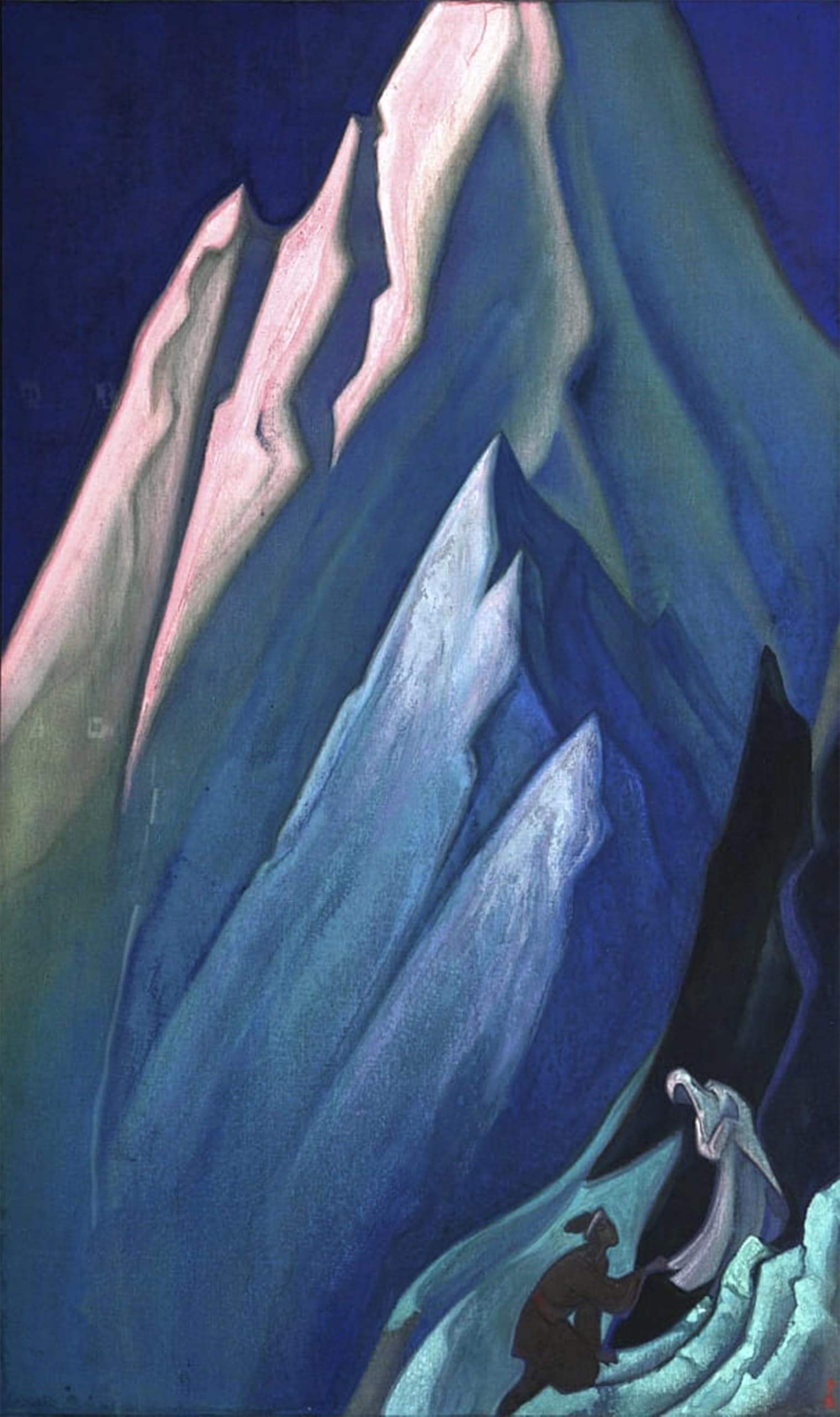 ARTXLXXBN Famous Painting Art Wall Decor Abstract Art Picture She Who Leads' by Nicholas Roerich Animal Pictures for Home Decor 60x90cm