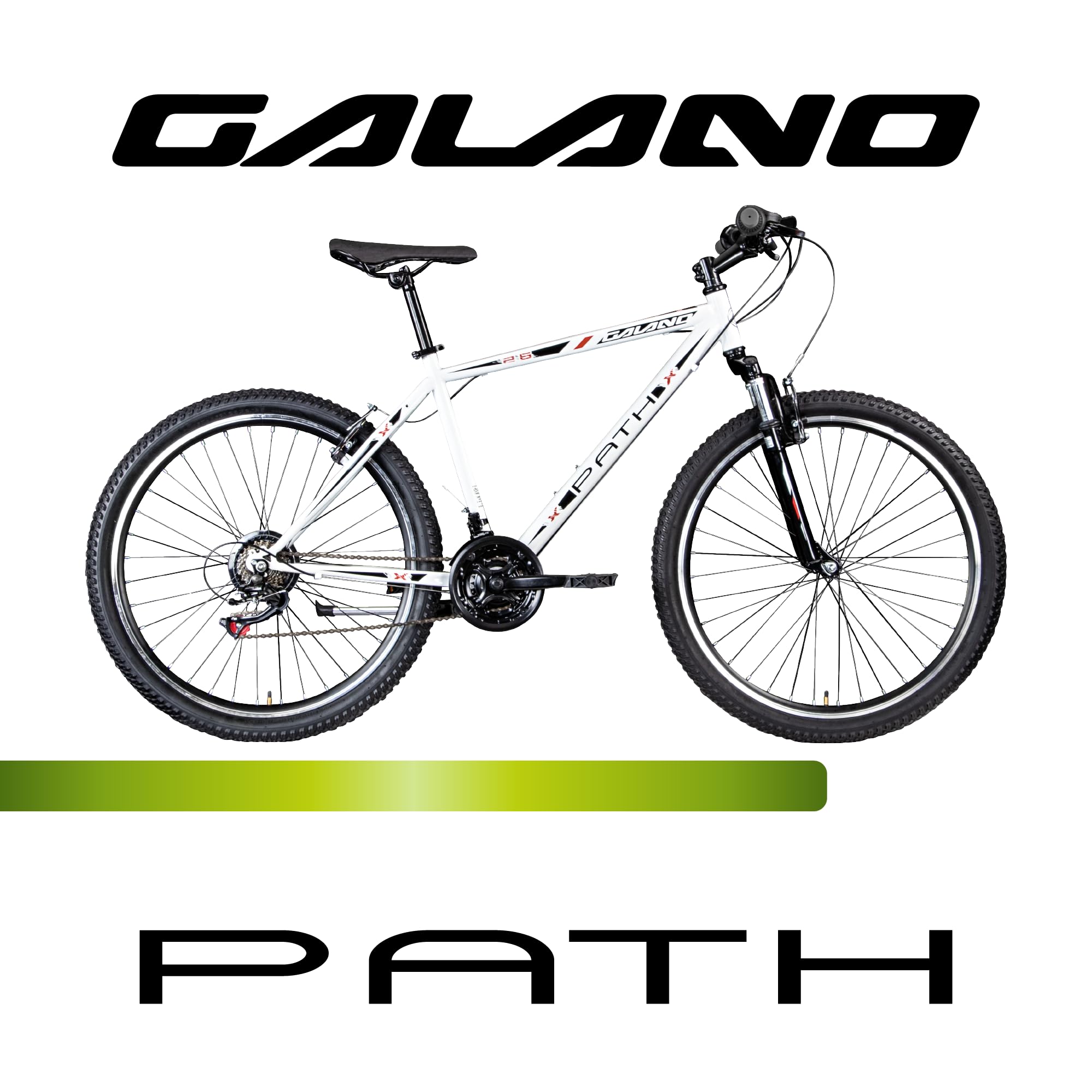 Galano Path Mountainbike 160-185 cm Fahrrad Damen und Herren 26 Zoll Mountain Bike 21 Gang Schaltung MTB für Erwachsene und Jugendliche Hardtail mit Federgabel V-Brake