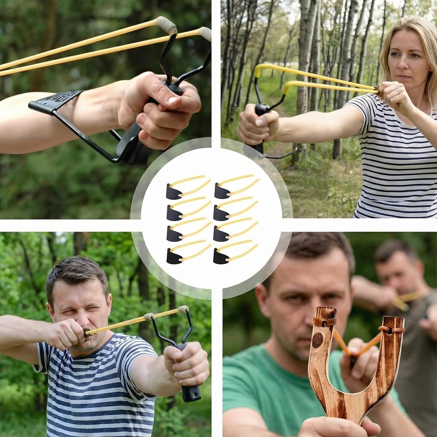 8 Sztuk Naturalna Lateksowa Taśma Gumowa do Procy,Bardzo Elastyczna | Gumowych Procy,Trwała,do Sportów na świeżym Powietrzu