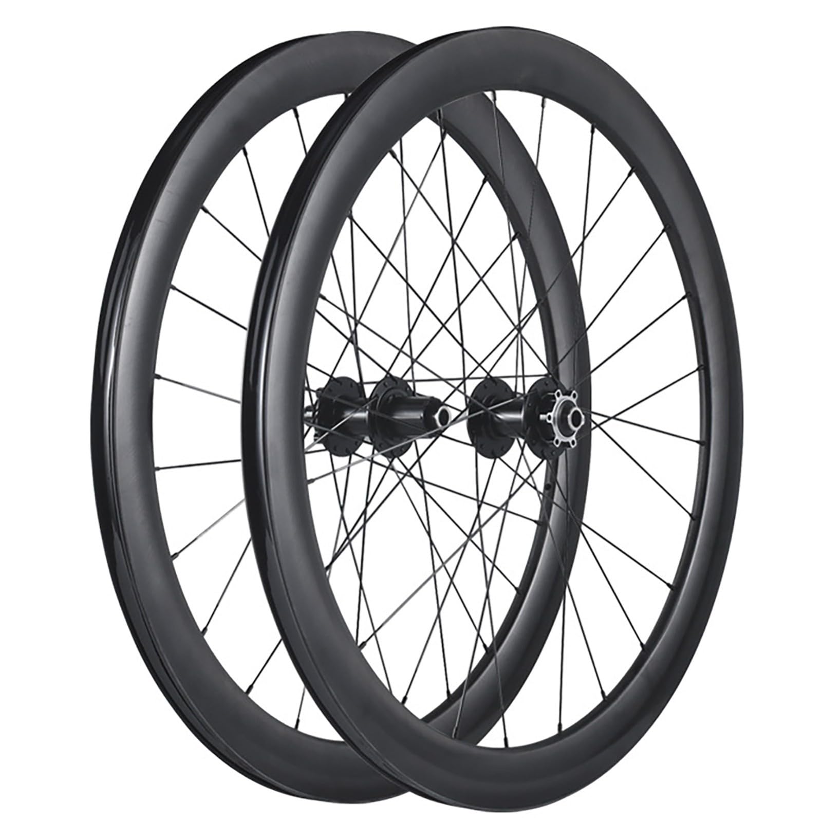 Fahrradlaufräder 700C Carbonfaser Rennradlaufradsatz 6 Speichen Offene Felge Bremsen Rennlaufradsatz für Rennräder Geeignet (A-700C)